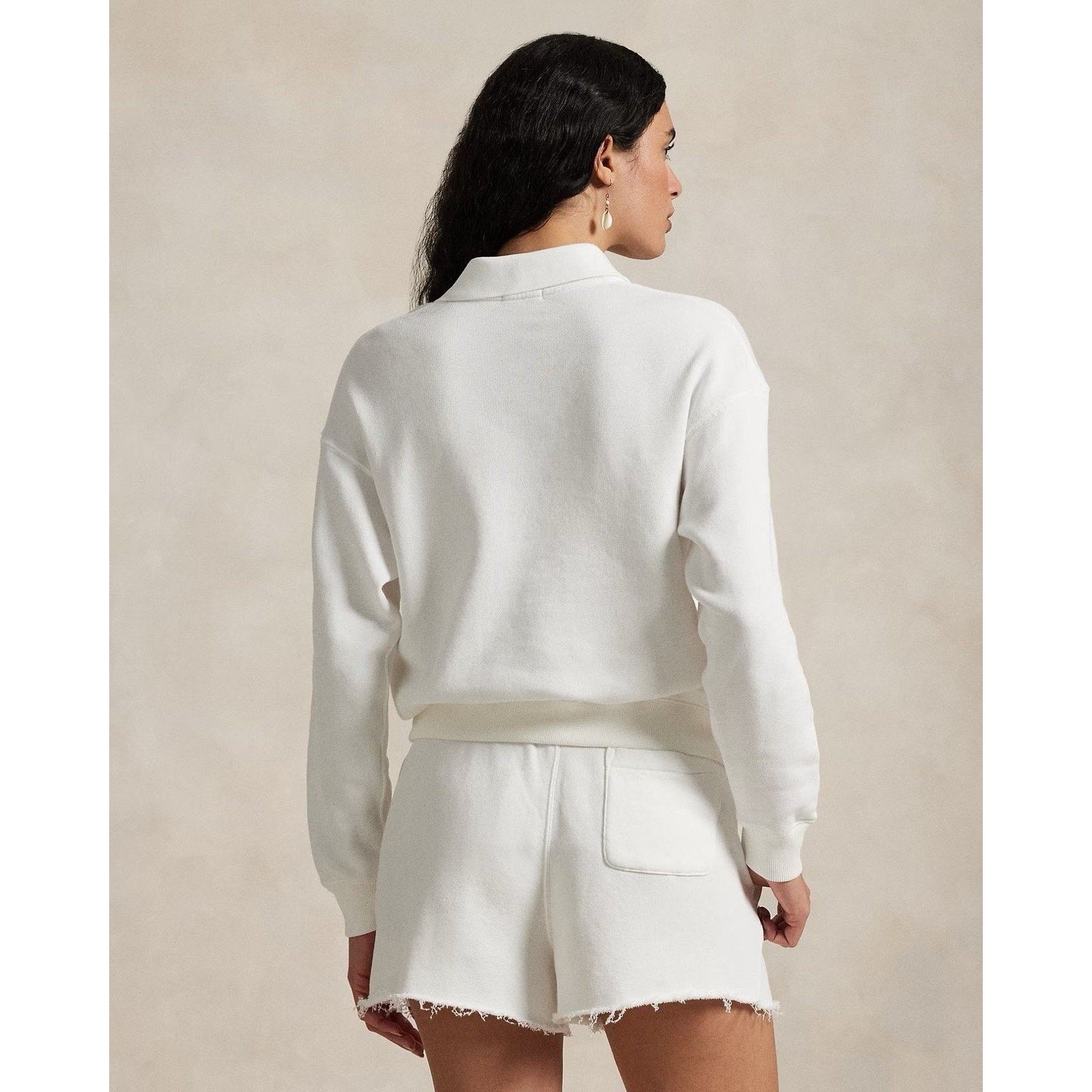 Polo Ralph Lauren NWT Ralph Lauren Woman Fleece Long-Sleeve Polo Sweatshirt Size US XS / EU 42 / 0 - 6 Thumbnail