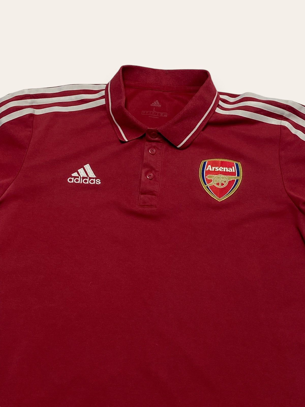 Adidas Vintage ADIDAS ARSENAL Red Polo Shirt Soccer Jersey Y2K Size US M / EU 48-50 / 2 - 2 Thumbnail