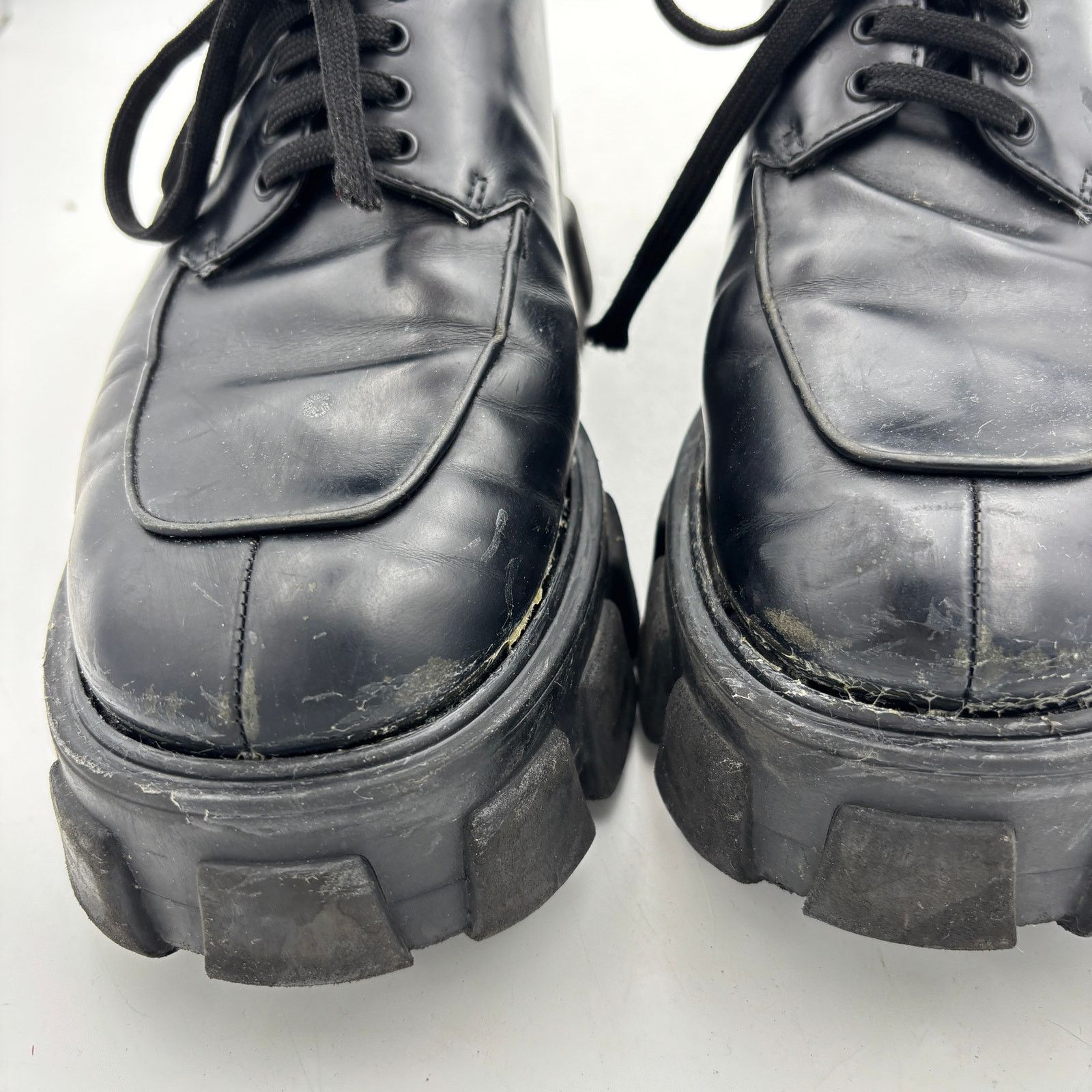 Prada Prada Monolith Brushed Leather Thick Sole Shoes Mens 41 US 8 Size US 8 / EU 41 - 13 Thumbnail