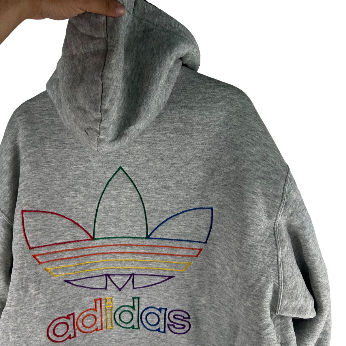 Adidas 🔥VTG ADIDAS HOODIE JACKET BIG LOGO COLOUR BLOCK STREETWEAR Size US M / EU 48-50 / 2 - 9 Thumbnail