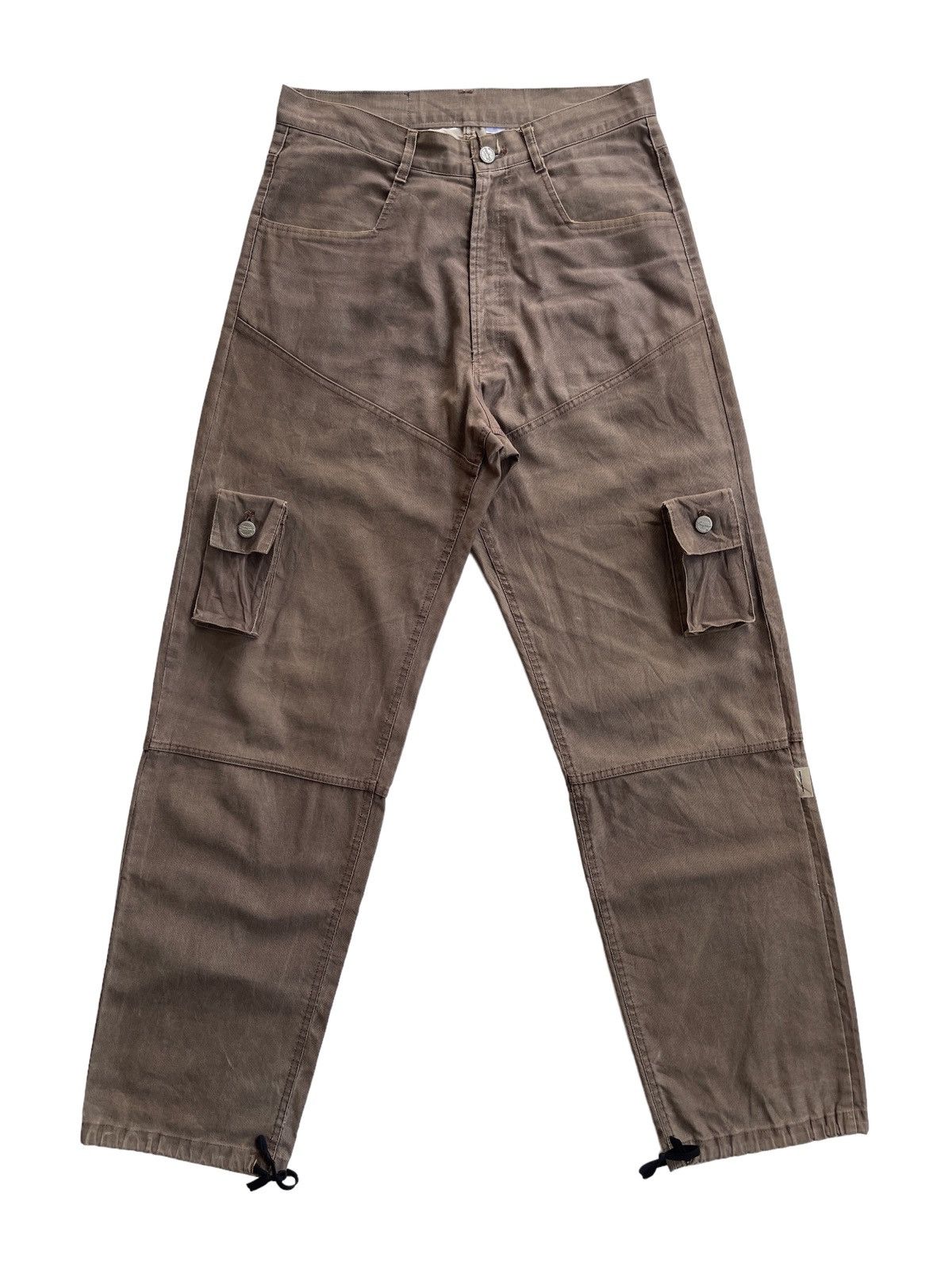 Japanese Brand EMPR Highwaist Cargo Multipocket Parachute Tactical Pants Size US 30 / EU 46 - 2 Thumbnail