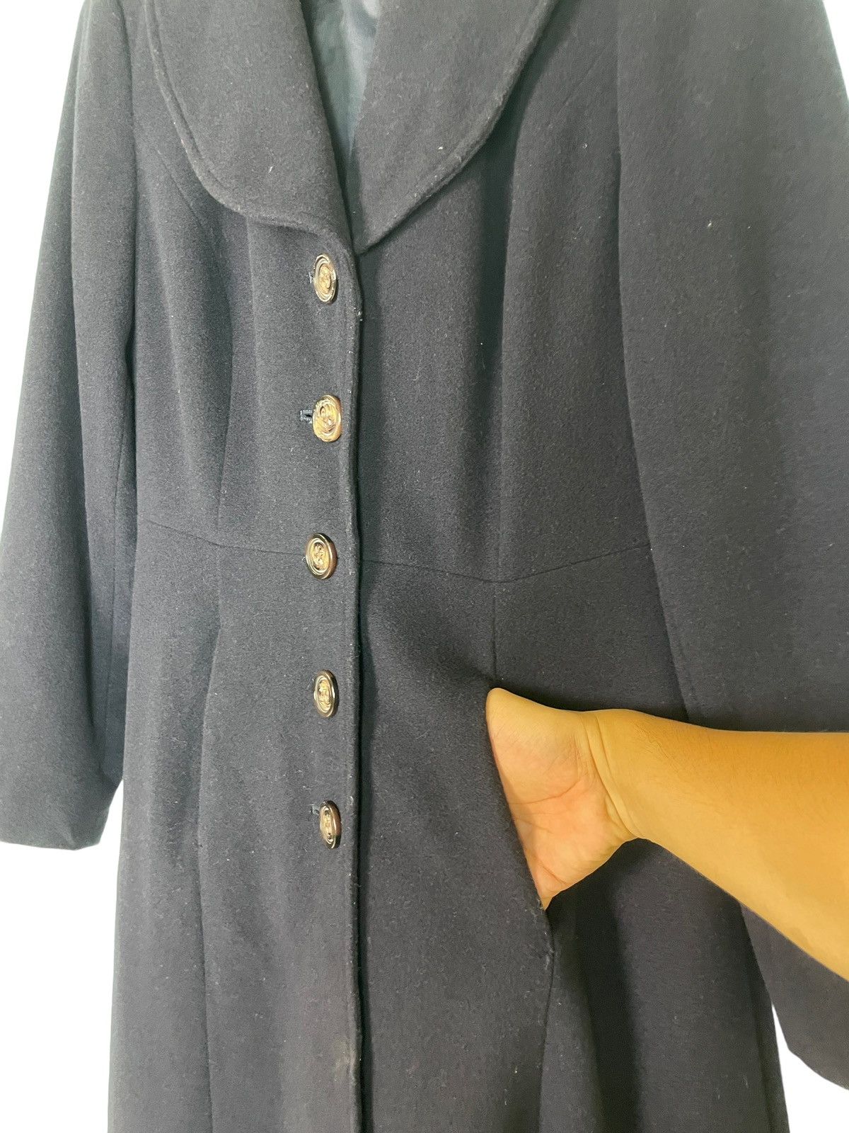 Designer × Laura Ashley Vintage Laura Ashley Wool Long Coat Size M / US 6-8 / IT 42-44 - 8 Thumbnail