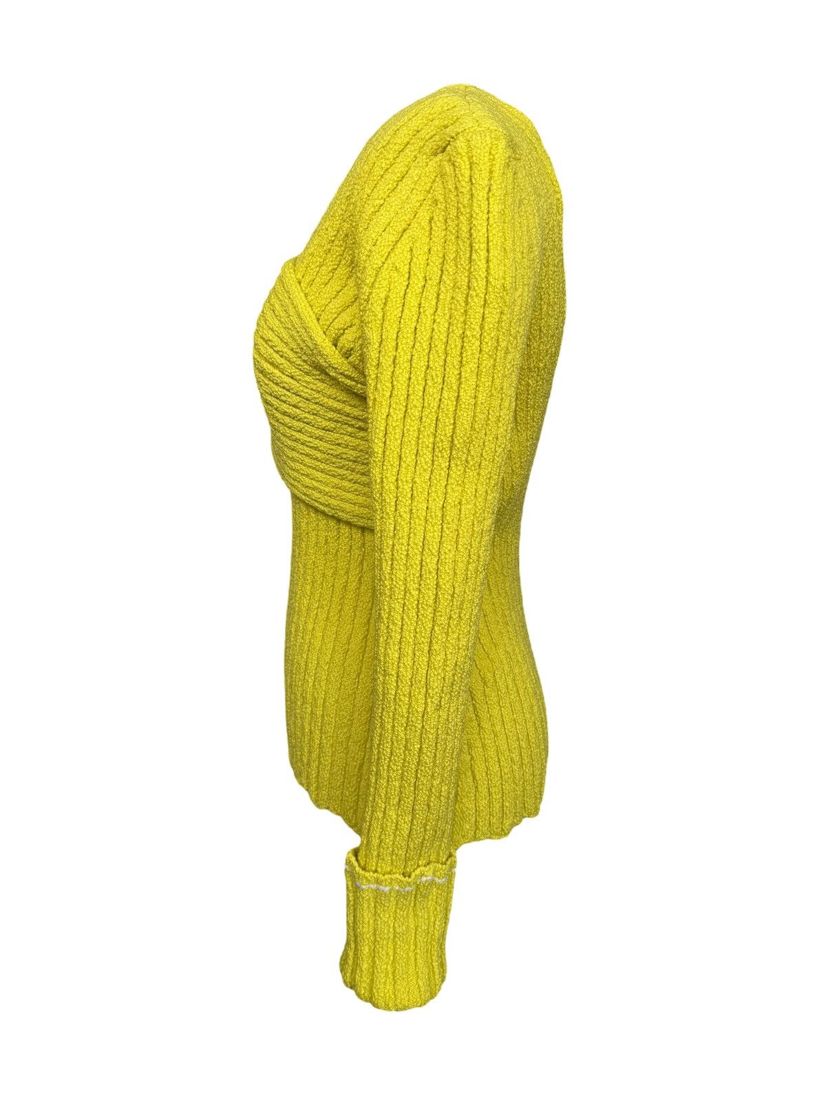 Bottega Veneta Bottega Veneta Asymmetric Yellow Jumper Size M / US 6-8 / IT 42-44 - 4 Thumbnail