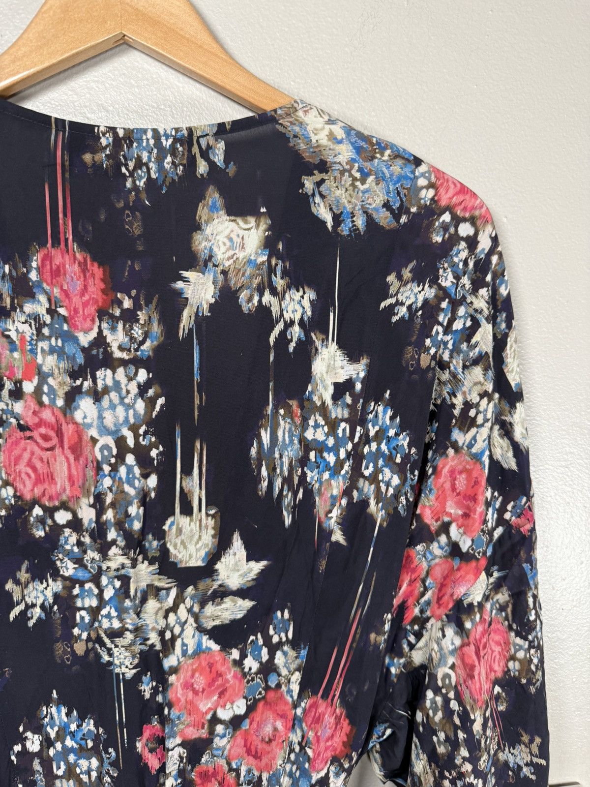 Iro IRO Paris Aleyna Floral Wrap Satin Dress $645 size38/6 US Size S / US 4 / IT 40 - 11 Thumbnail