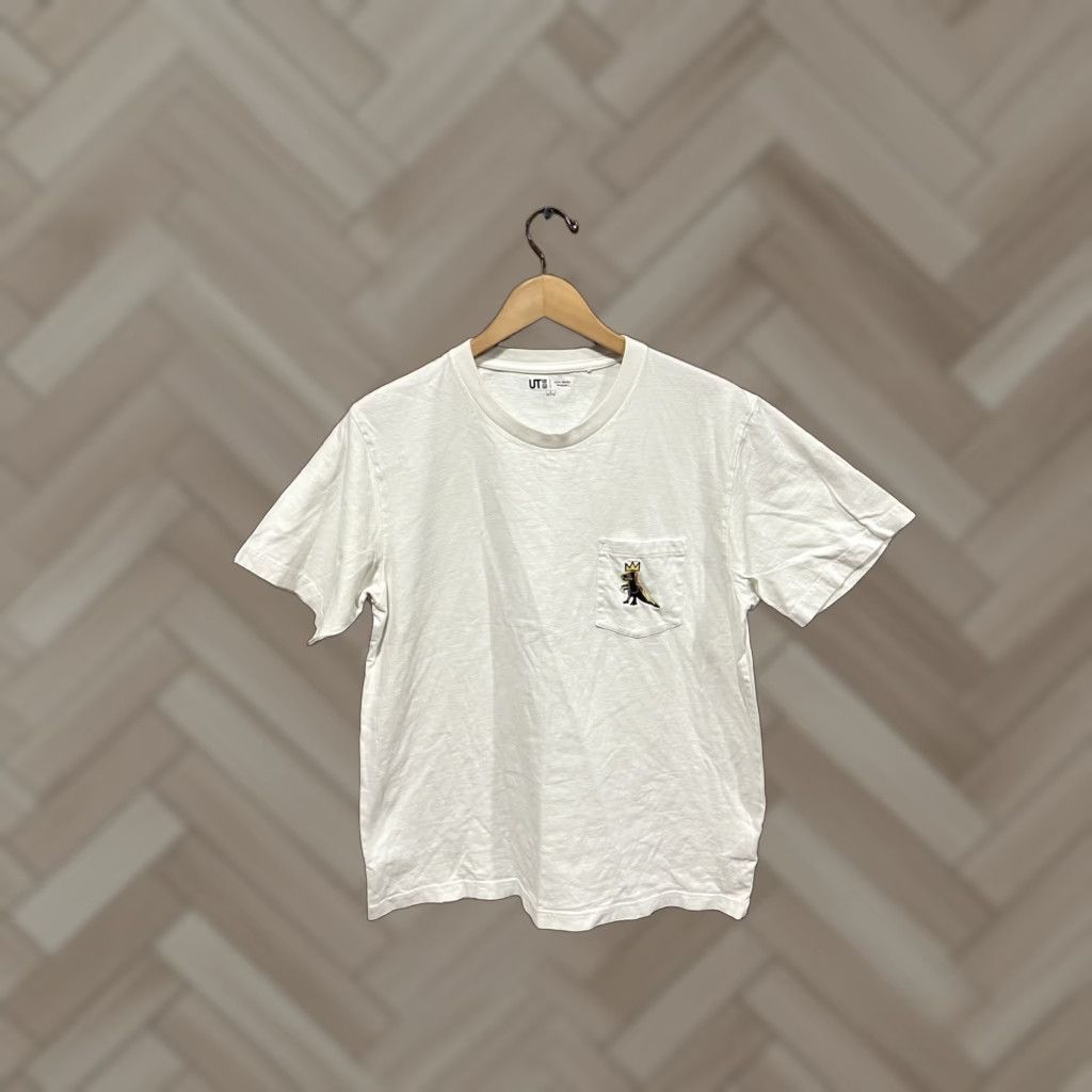 Uniqlo Uniqlo x Jean Michel Basquiat Mens White Short Sleeve Graphic T-shirt L Size US L / EU 52-54 / 3 - 1 Thumbnail