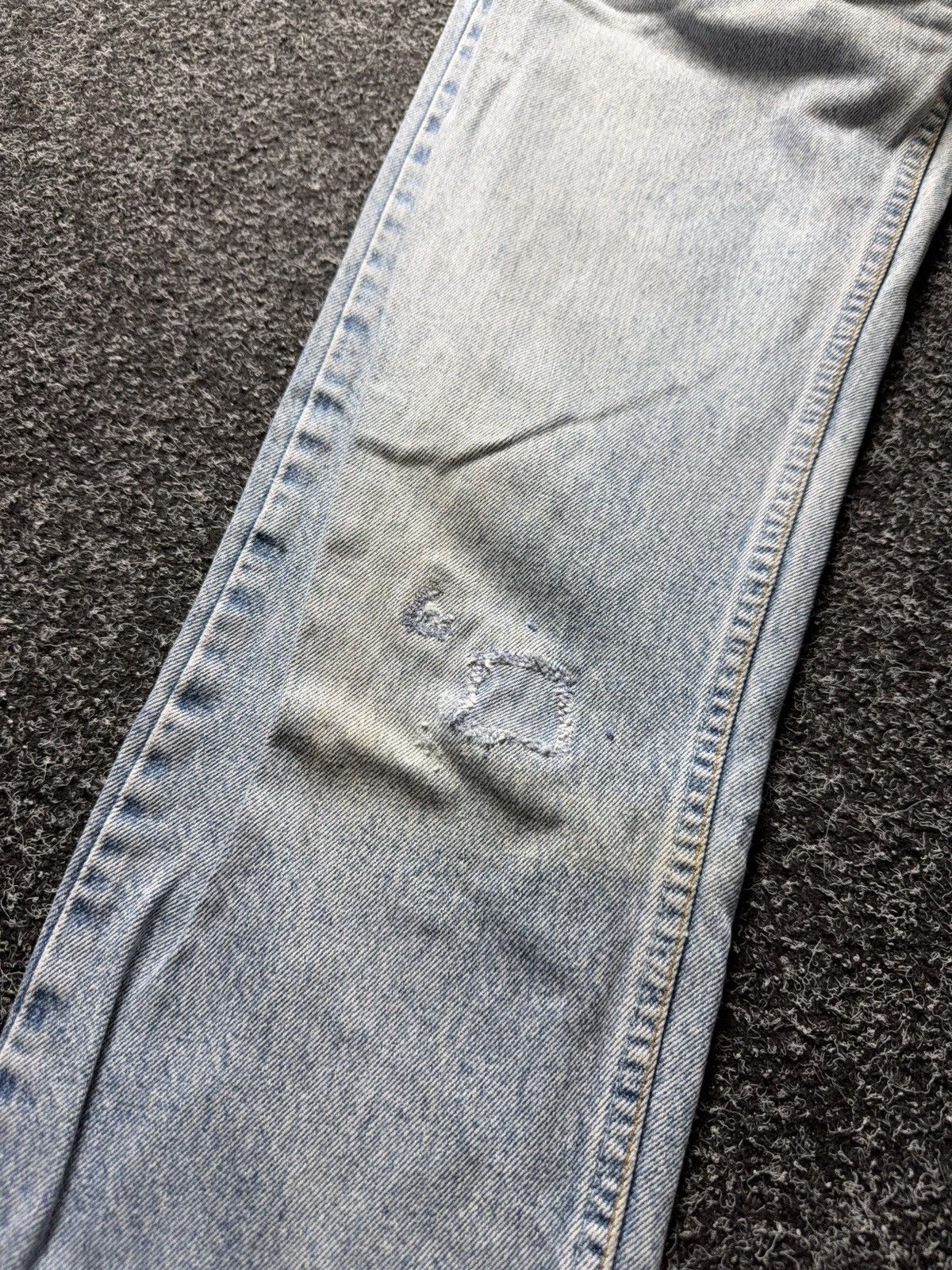 Levi's Vintage Clothing 90s Levi’s 615 Distressed Light Wash Straight Leg Jeans Size US 30 / EU 46 - 6 Thumbnail