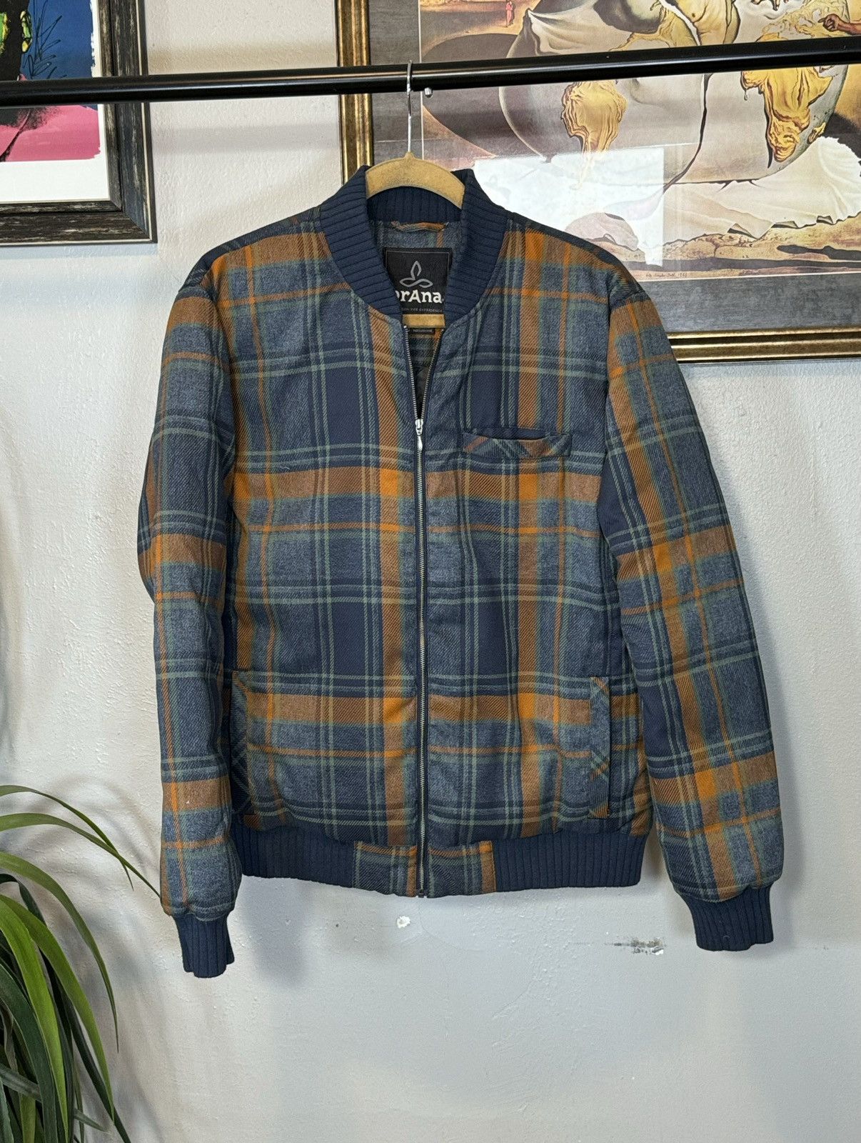 PrAna Showdown Bomber Jacket Nautical Women's Size XL
