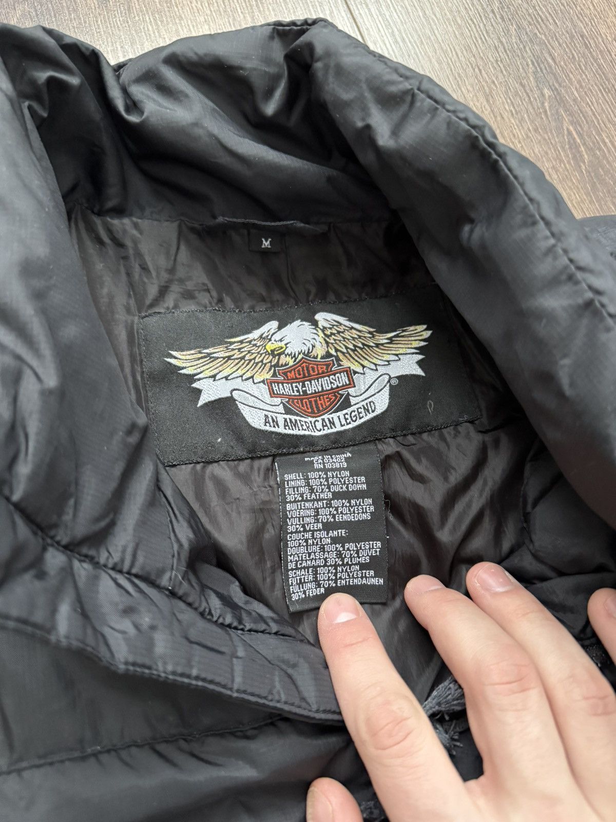 Harley Davidson Vintage 90’s Men's Harley Davidson Black Size M 300 puffer jacket Size US M / EU 48-50 / 2 - 9 Thumbnail