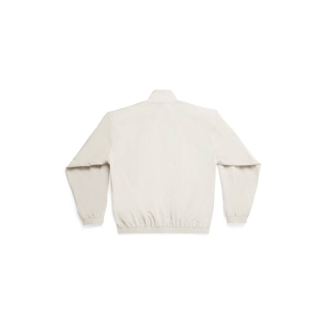 Balenciaga o1bcso1str0425 Minimal Tracksuit Jacket in Beige Size US S / EU 44-46 / 1 - 6 Thumbnail