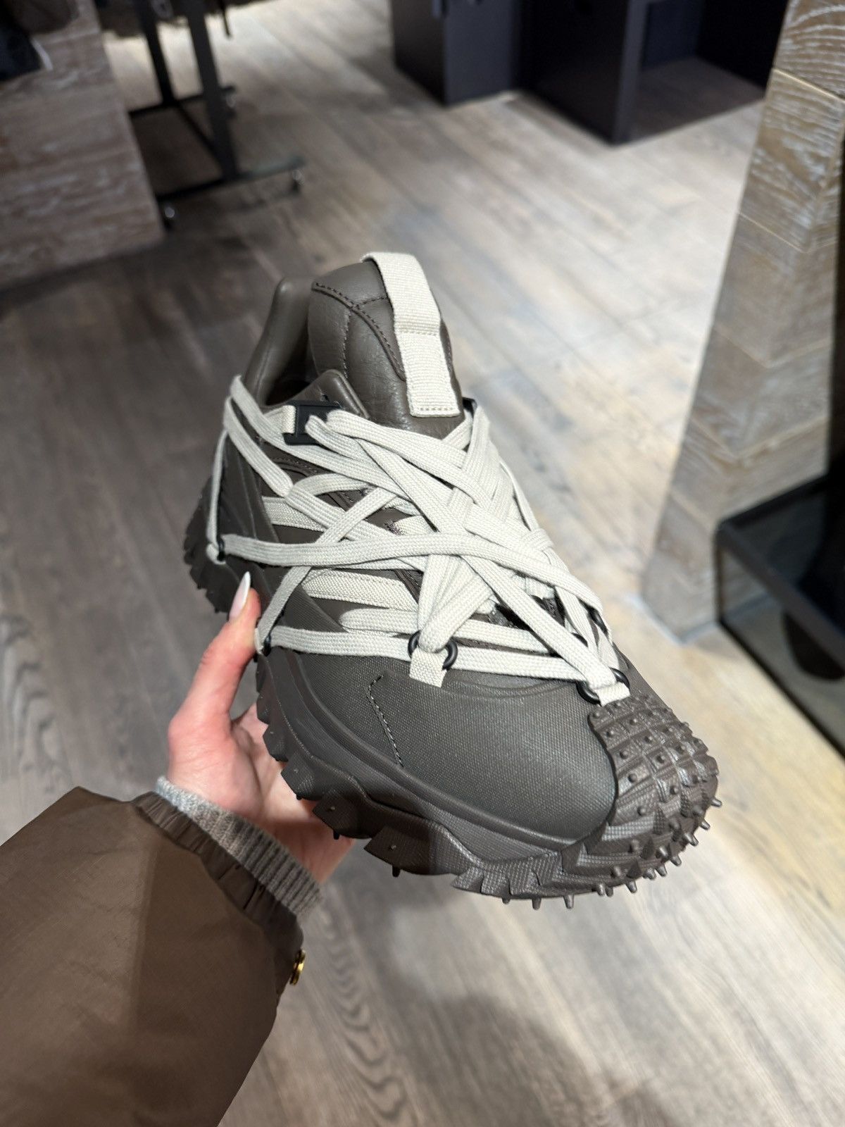 Moncler × Rick Owens Last Rick Owens x Moncler Trailgrip Megalace Runner Sneakers Size US 8 / EU 41 - 2 Thumbnail