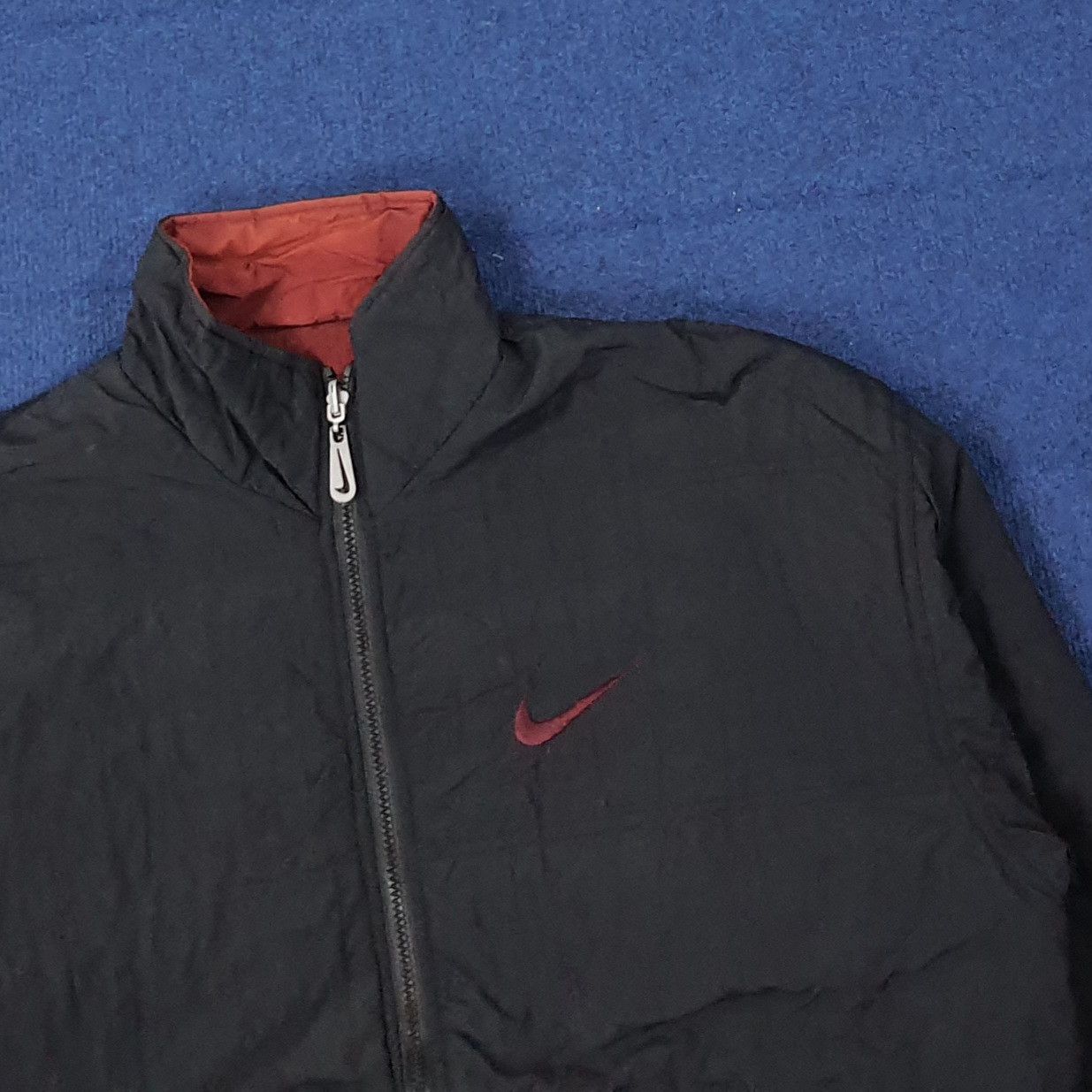 Nike Vintage 90s Nike Reversible Swoosh Jacket C268N10 Size US XL / EU 56 / 4 - 8 Thumbnail