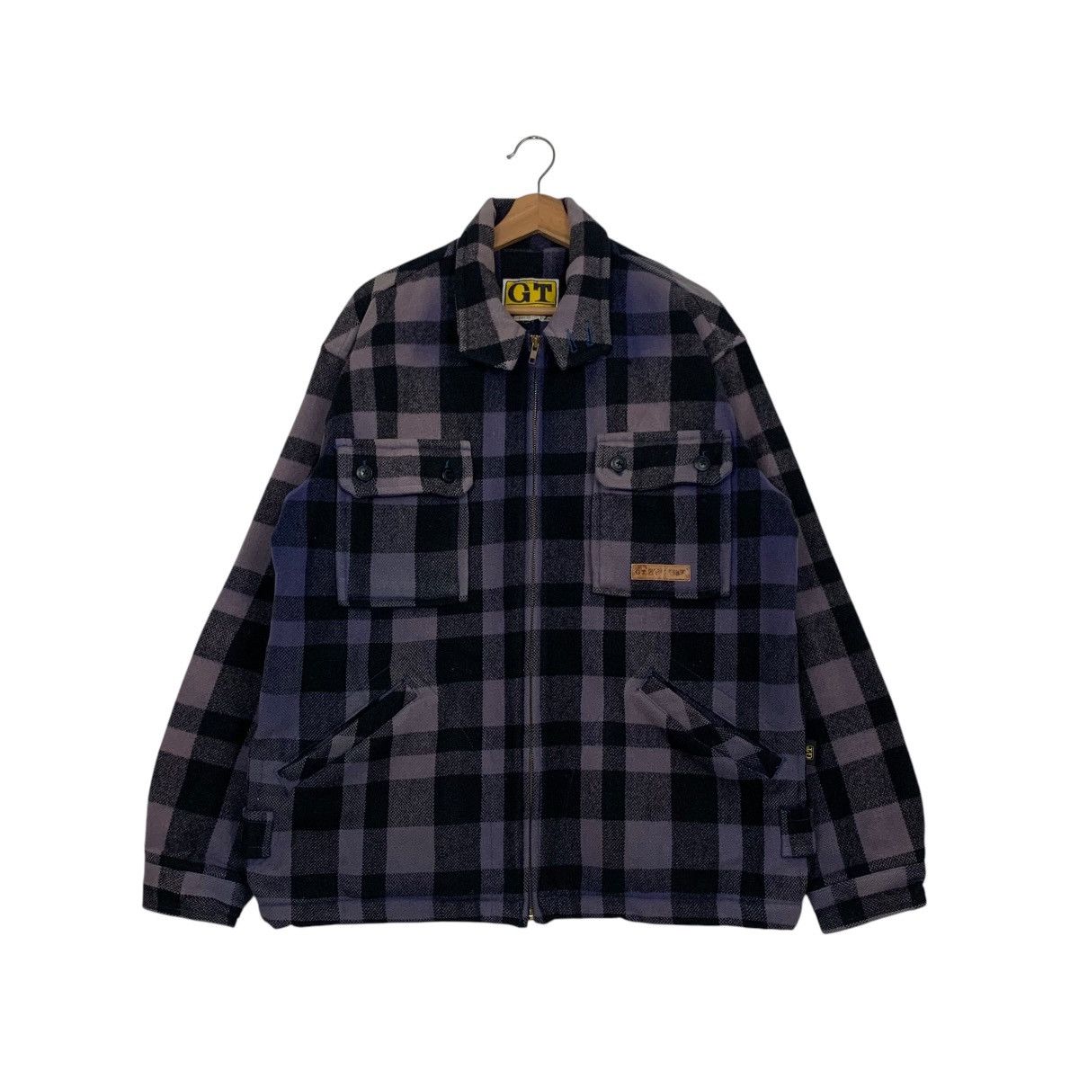 GEORGE THOMAS HAWKINS Purple Tartan Flannel Jacket 2672-C120