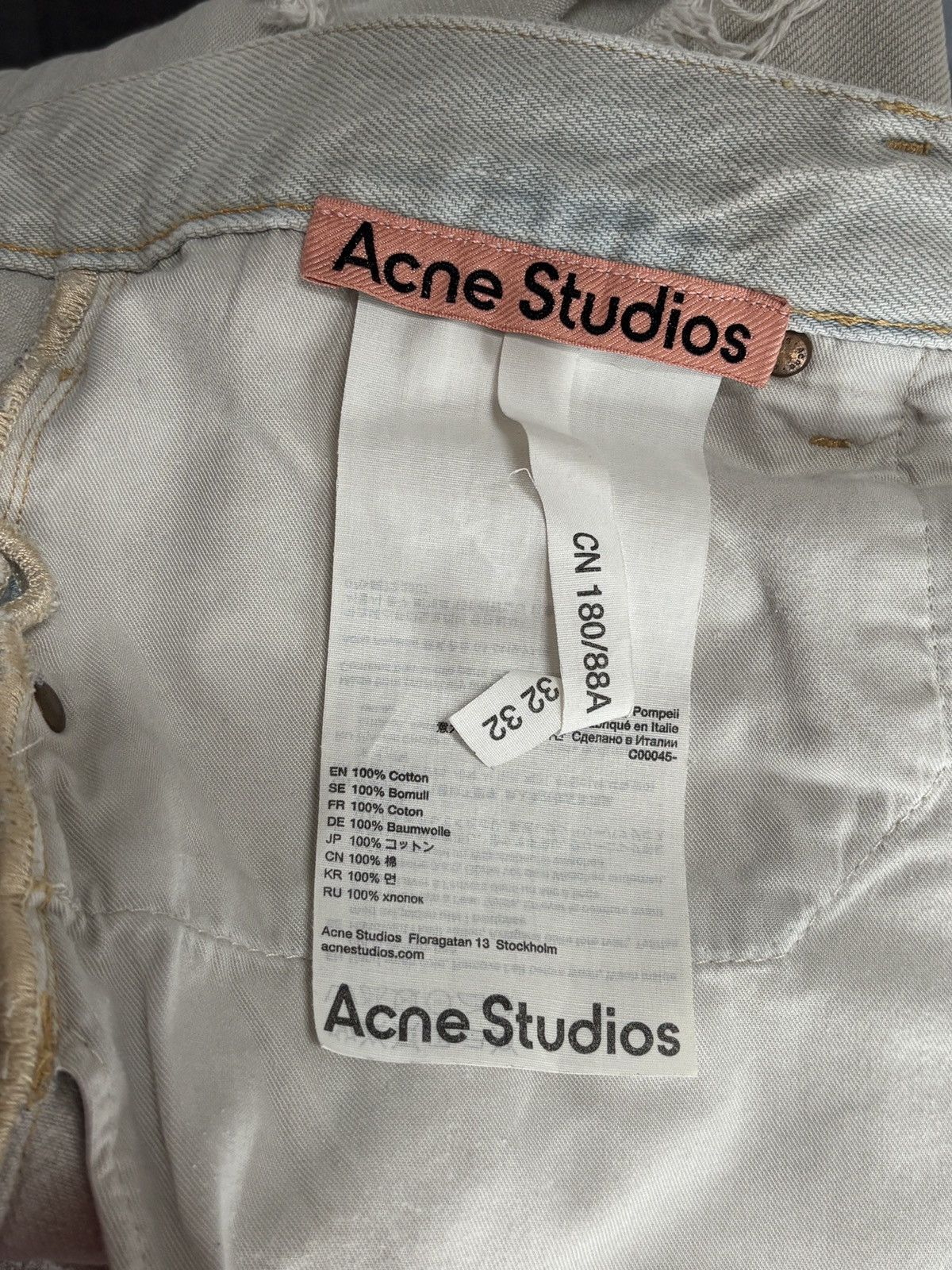 Acne Studios Acne Studios 1991 Toj Pompeii Distressed Loose Denim Pants Size US 36 / EU 52 - 12 Thumbnail