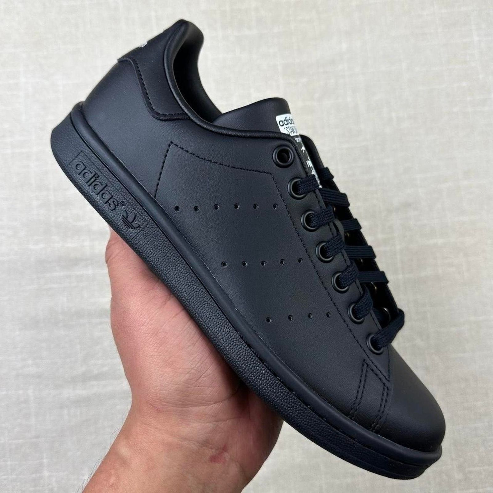 Adidas Adidas Stan Smith Junior “Triple Black" 6.5W Size US 6.5 / IT 36.5 - 1 Thumbnail