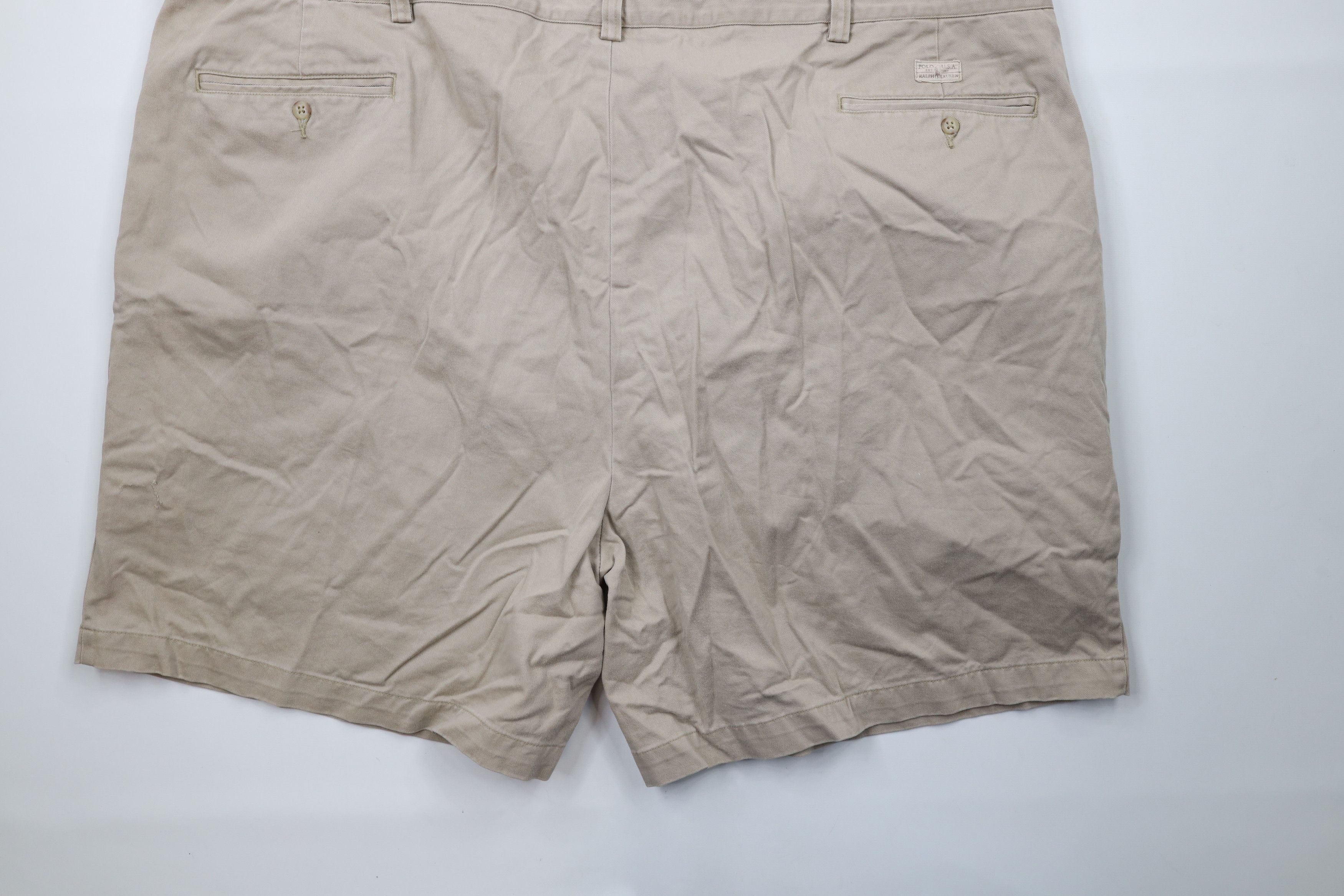 Ralph Lauren × Vintage Vintage 90s Ralph Lauren Above Knee Chino Shorts Cotton Size US 44 / EU 60 - 13 Thumbnail