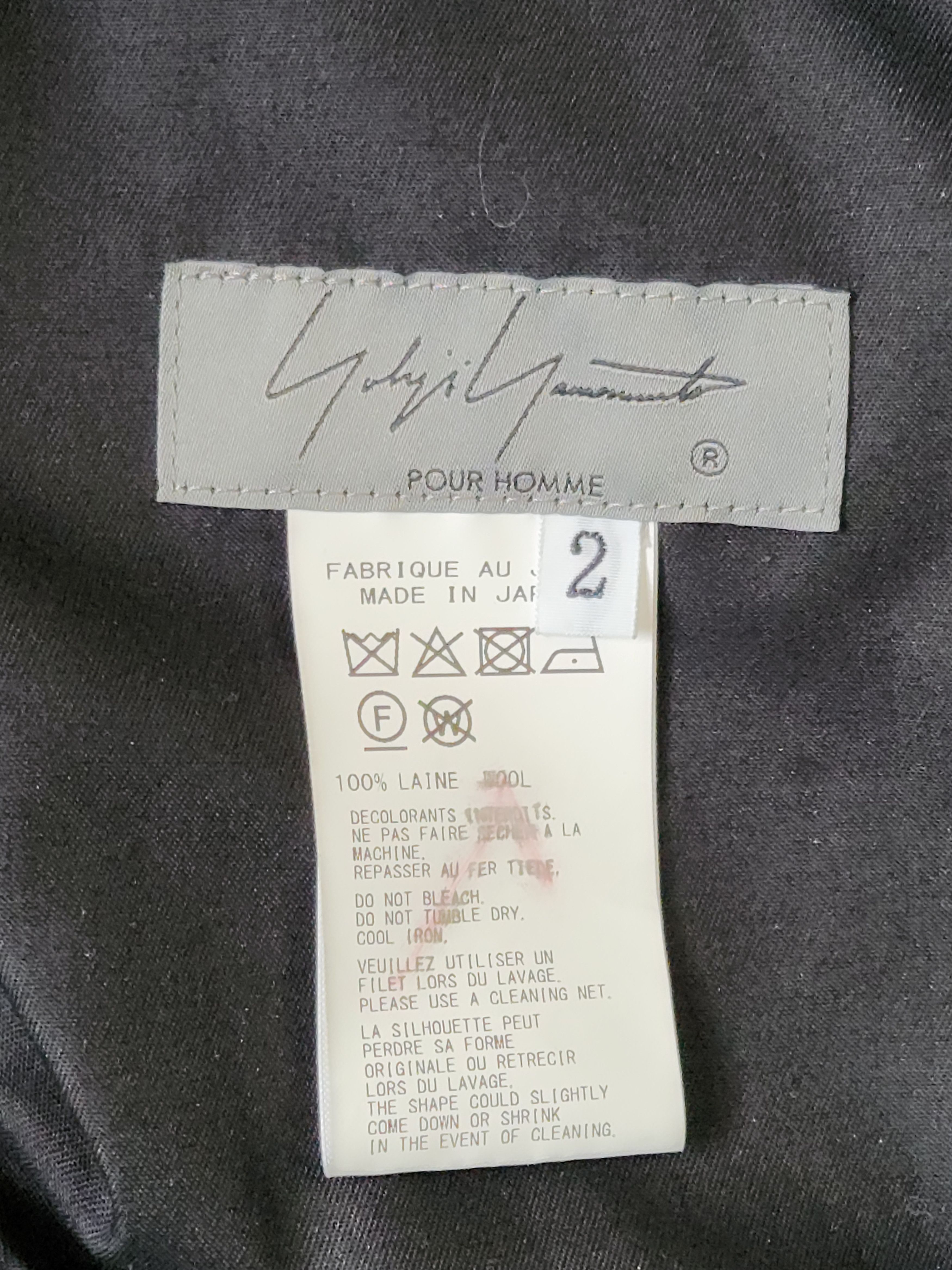 Yohji Yamamoto Yohji Yamamoto Pour Homme Wool Gabardine Pocket Detail Pants Size US 30 / EU 46 - 5 Thumbnail