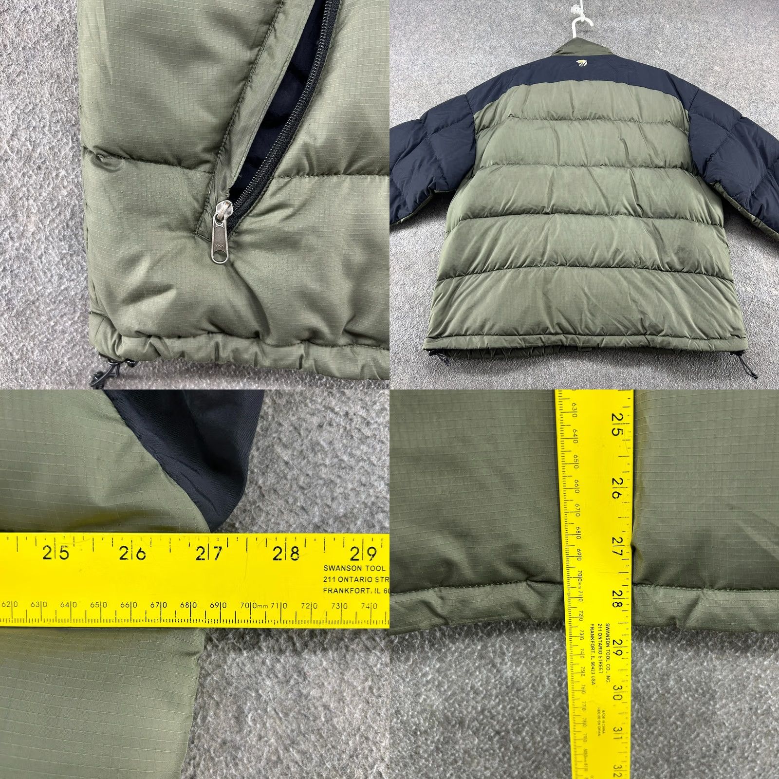Mountain Hardwear VINTAGE Mountain Hardwear Jacket Puffer Down Feather XL Green Black Ripstop Men Size US XL / EU 56 / 4 - 11 Thumbnail