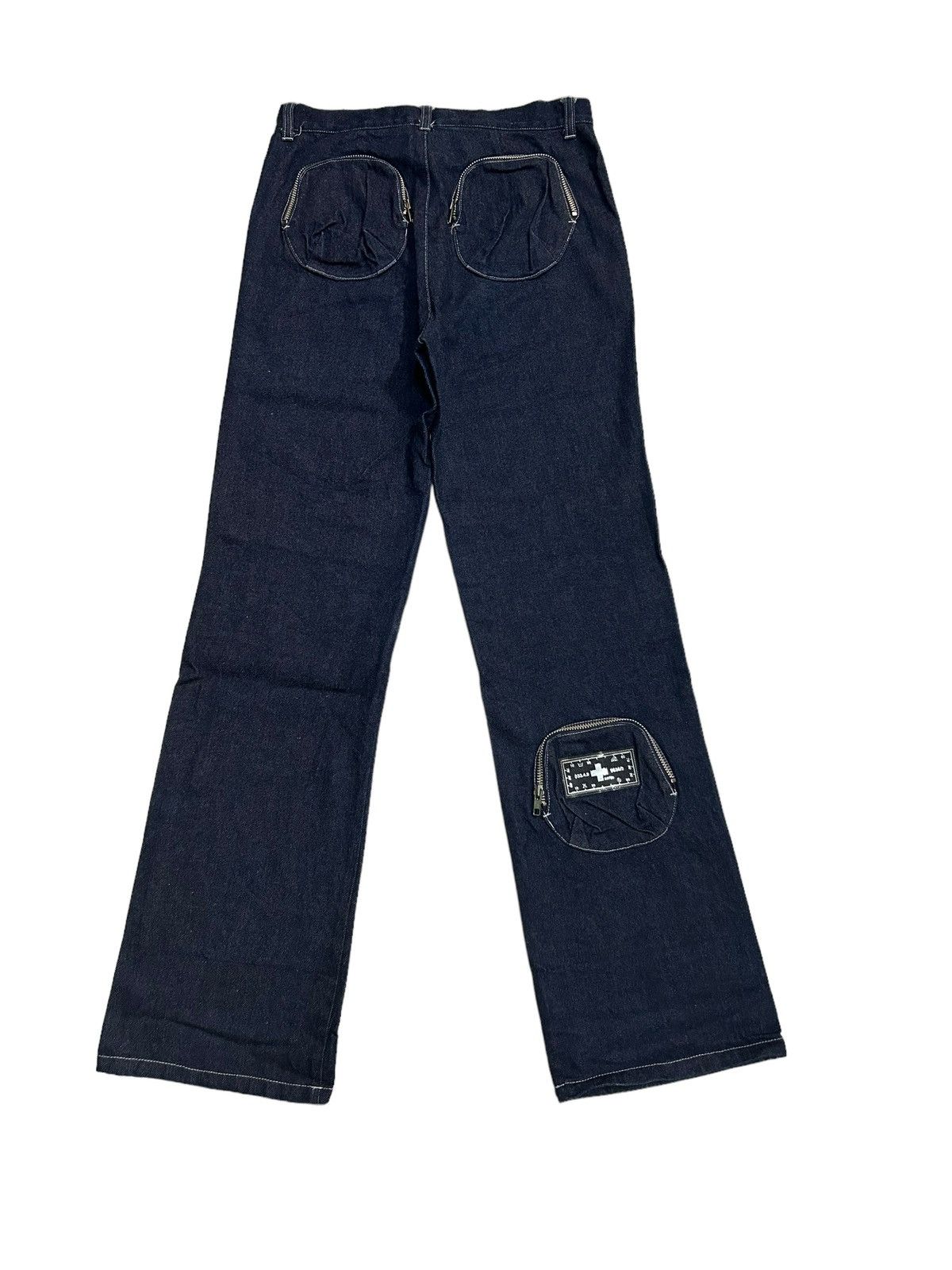 Japanese Brand × Kapital × Vintage Flare Japanese brand Ba-tsu Club Div Vintage Denim Rare☠️ 🎌☠️ Size US 28 / EU 44 - 4 Thumbnail