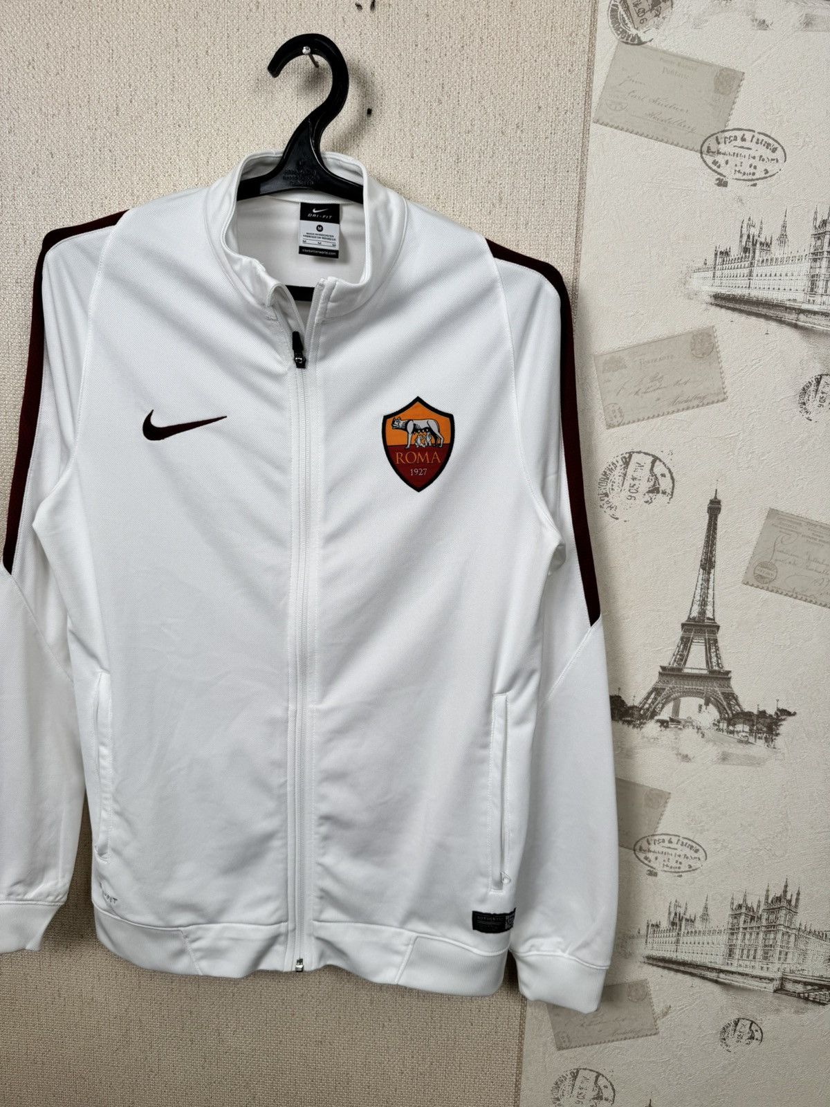 Nike Vintage Nike AS Roma Jacket Socer Full Zip Track M Blokecore Size US M / EU 48-50 / 2 - 6 Thumbnail
