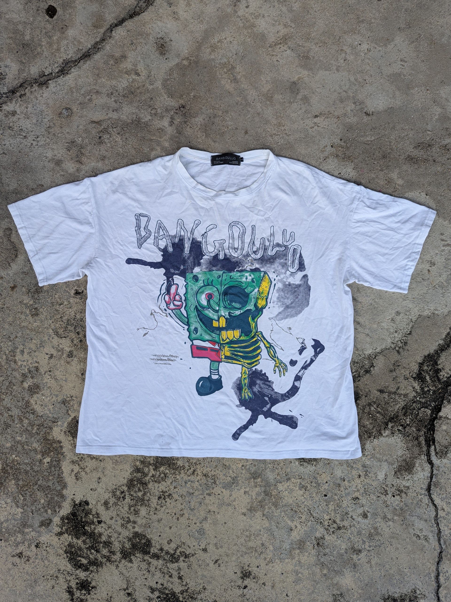 Cartoon Network × Vintage Vintage 1990s SpongeBob Zombie T Shirt Size US L / EU 52-54 / 3 - 1 Thumbnail
