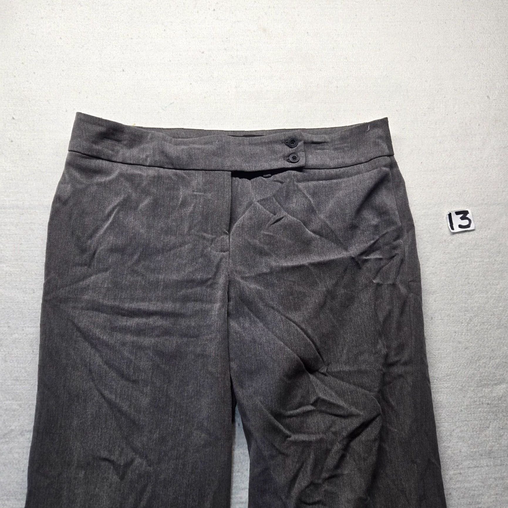 Gloria Vanderbilt Gloria Vanderbilt Women's Pants Gray 16 Ponte Straight-Leg Dress Pants Size 38" / US 16 / IT 52 - 2 Thumbnail