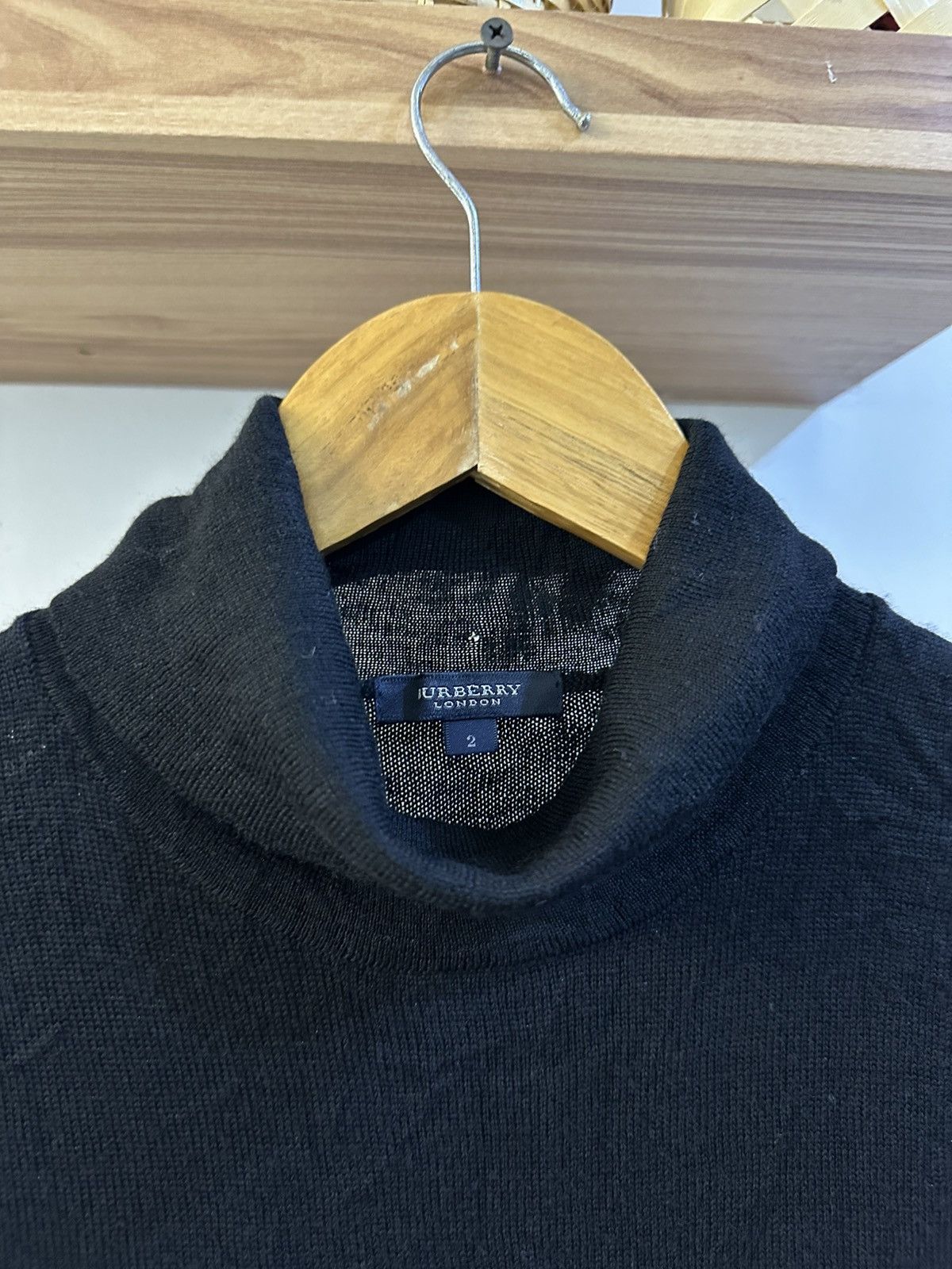 Burberry Burberry Turtle Neck Embroidered Mohair Knitwear Sweater Size US S / EU 44-46 / 1 - 2 Thumbnail