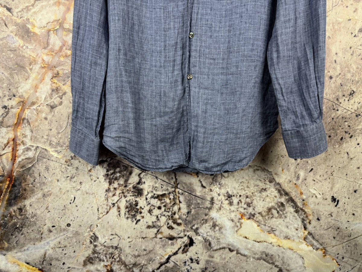 Pal Zileri Pal Zileri Linen Button Up Shirt Men’s Blue Long Sleeve Size US M / EU 48-50 / 2 - 4 Thumbnail