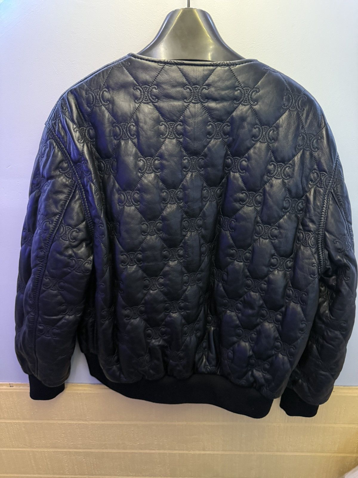 Celine CELINE TRIOMPHE BOMBER JACKET IN SOFT LAMBSKIN Size US S / EU 44-46 / 1 - 6 Thumbnail
