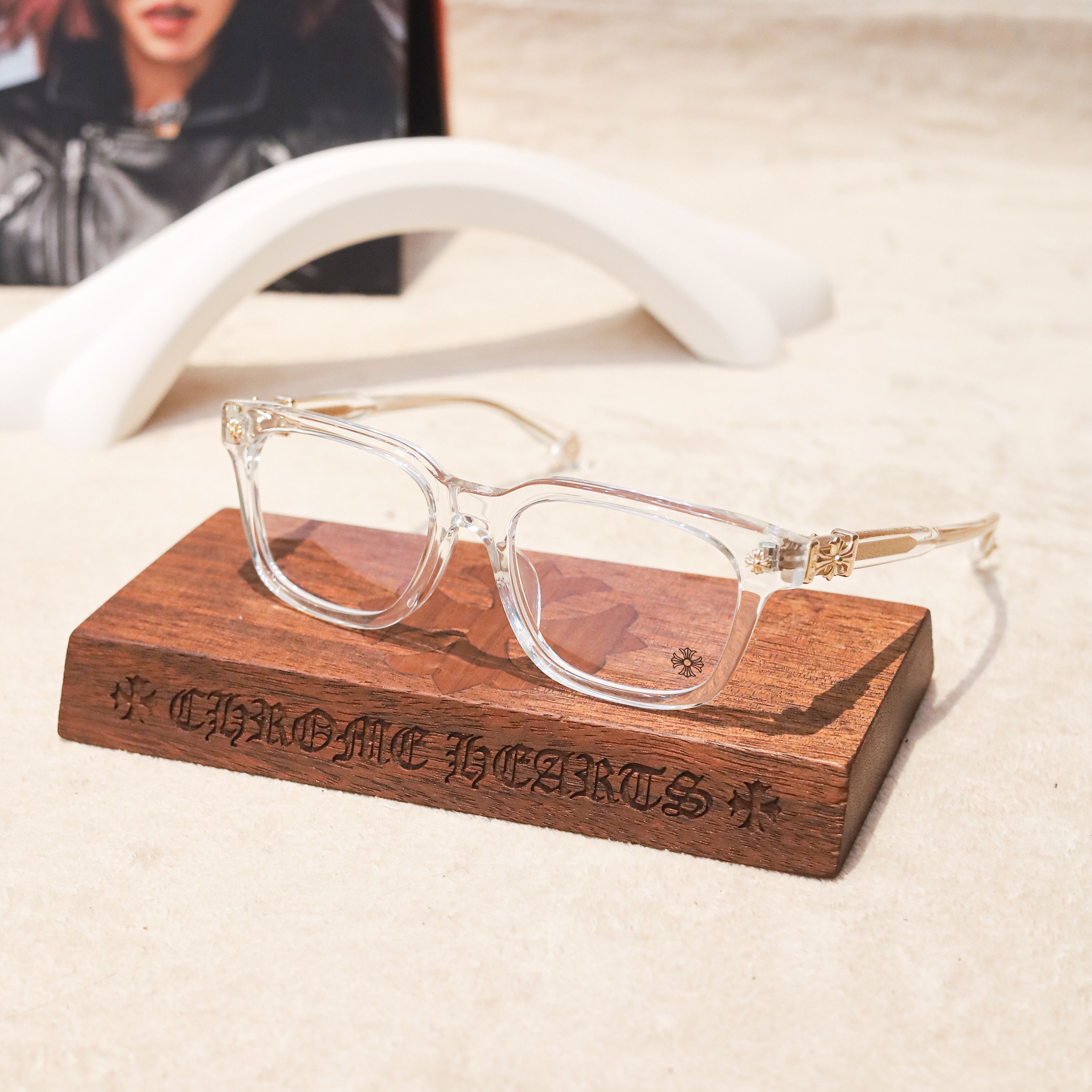 Chanel 4034 sunglasses transparent rimless crystal