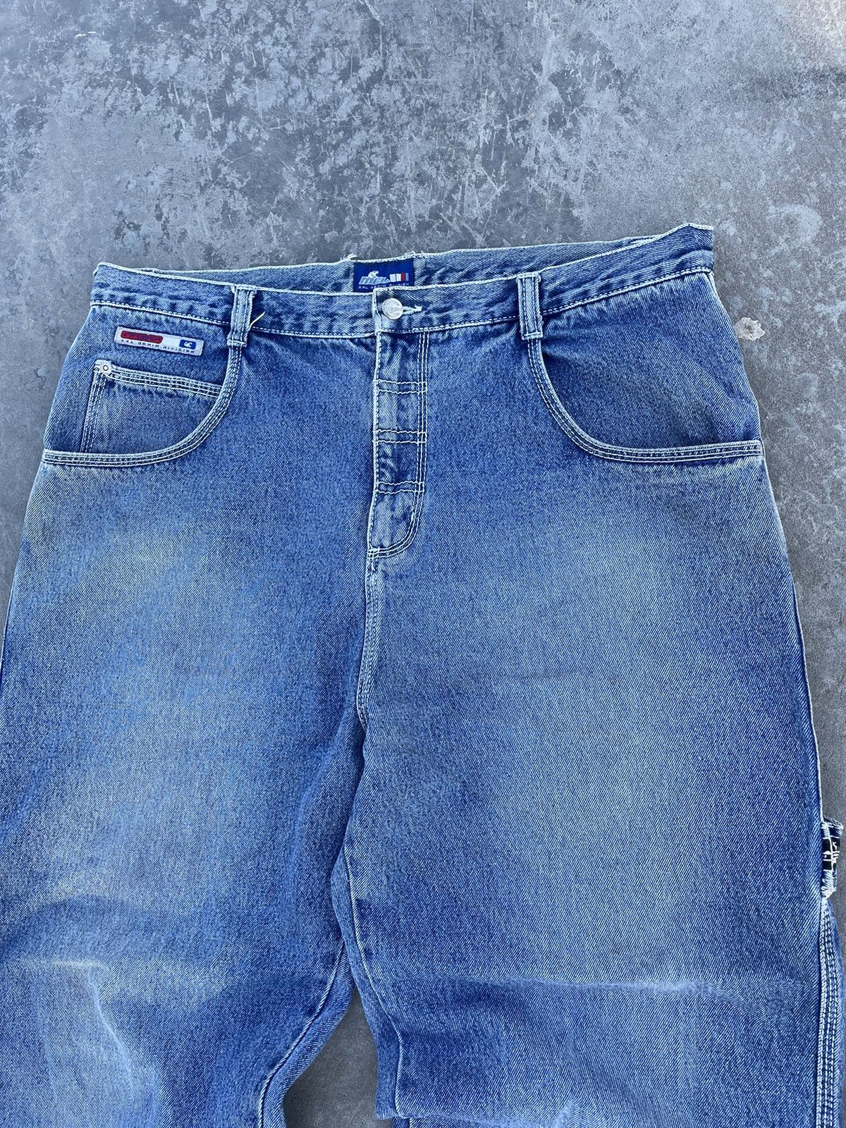 Vintage Crazy Denim Carpenter Y2k JNCO Style Rap Sk8 Hip Hop Pants Size US 36 / EU 52 - 11 Thumbnail
