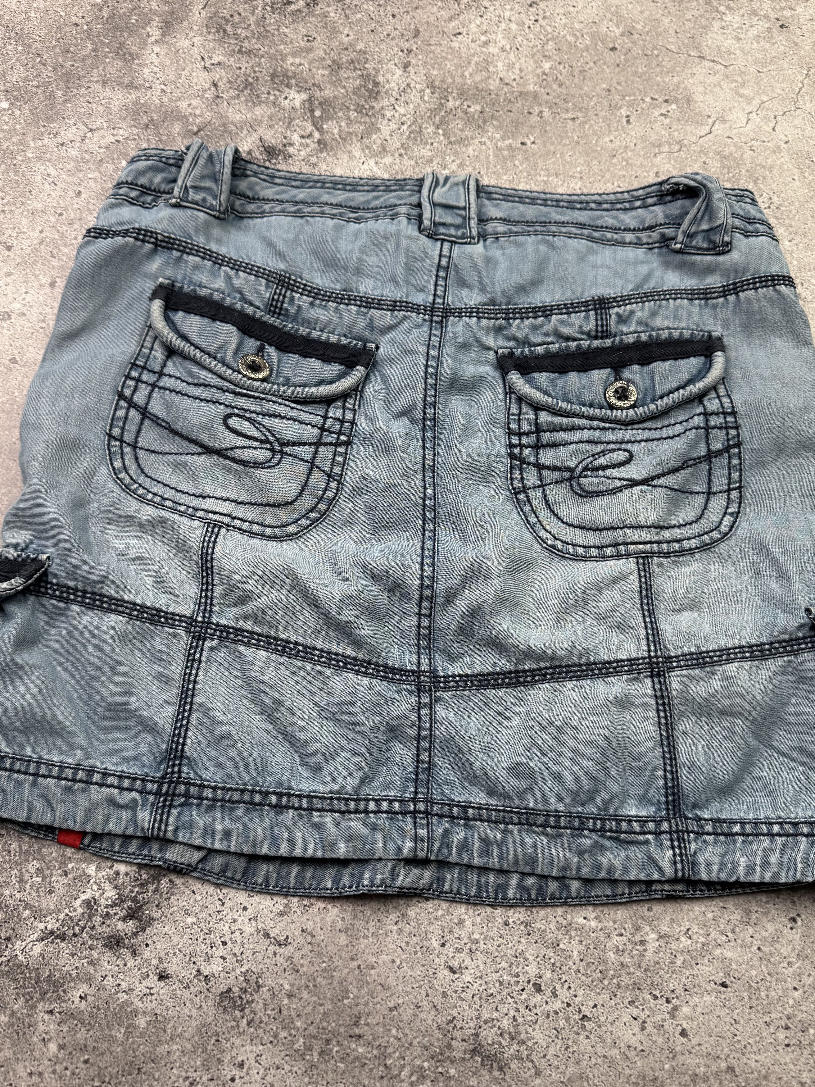 Vintage Vintage Cargo Skirt C514(V141)(E8) Size 30" / US 8 / IT 44 - 4 Thumbnail