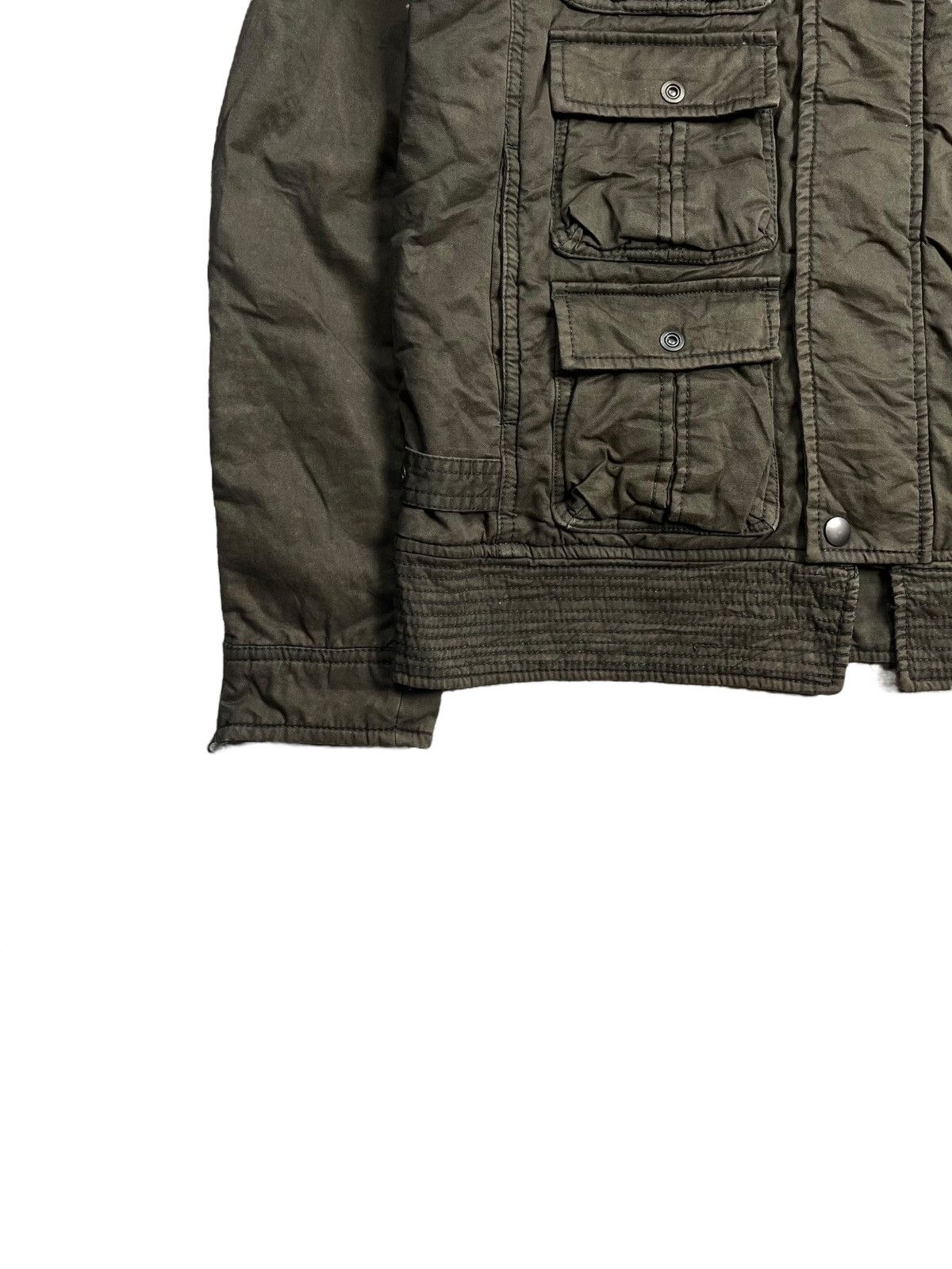 BUFFALO BOBS 2000s Edge Rupert = Raccoon Fur Hoodie Cargo Jacket Size US M / EU 48-50 / 2 - 4 Thumbnail