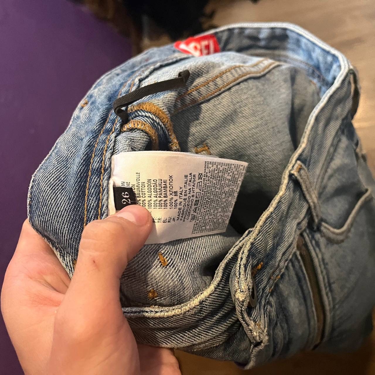 Diesel × Japanese Brand × Vintage Diesel Red Tag by Shayne Oliver Double Jeans Size US 26 / EU 42 - 4 Thumbnail