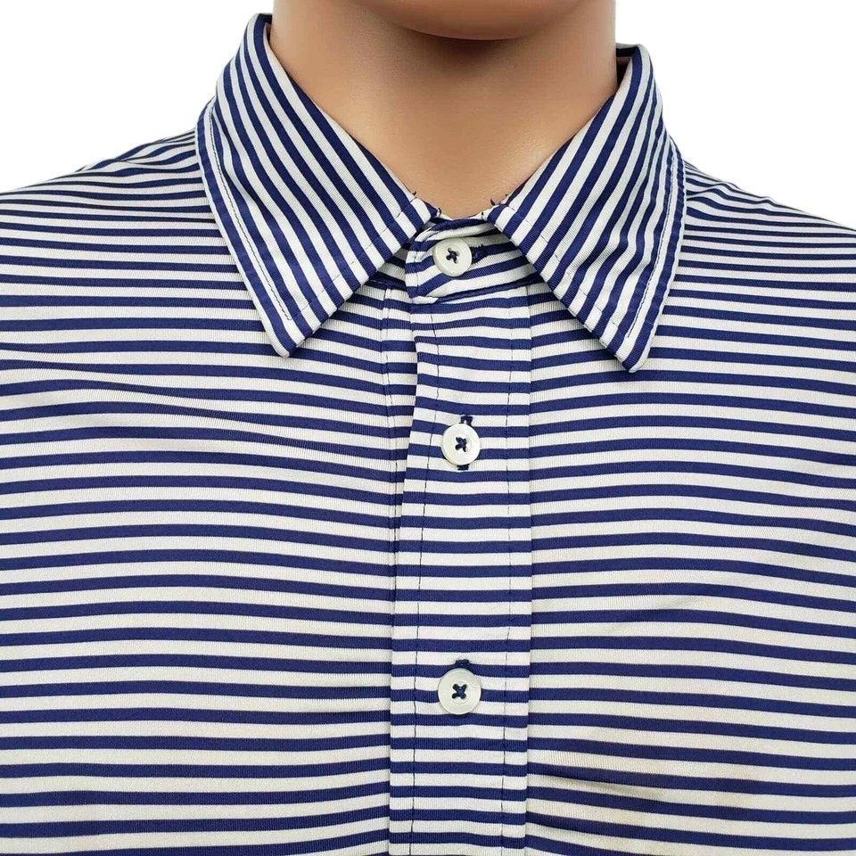 RLX Ralph Lauren RLX Ralph Lauren Golf Performance Polo Shirt XL Striped Size US XL / EU 56 / 4 - 4 Thumbnail