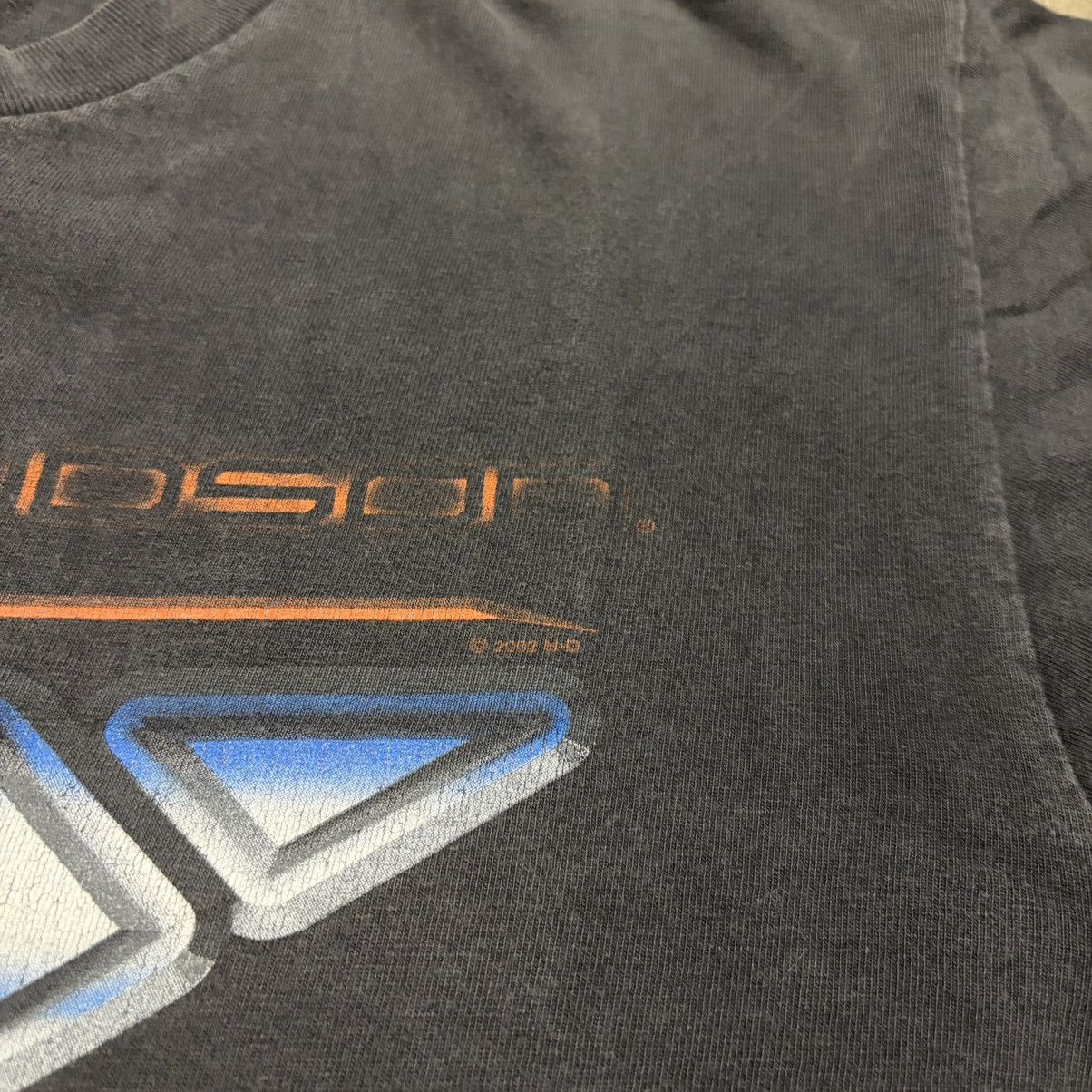 Harley Davidson Vintage Harley Davidson T shirt Biker Chrome Flame Logo Size US L / EU 52-54 / 3 - 7 Thumbnail