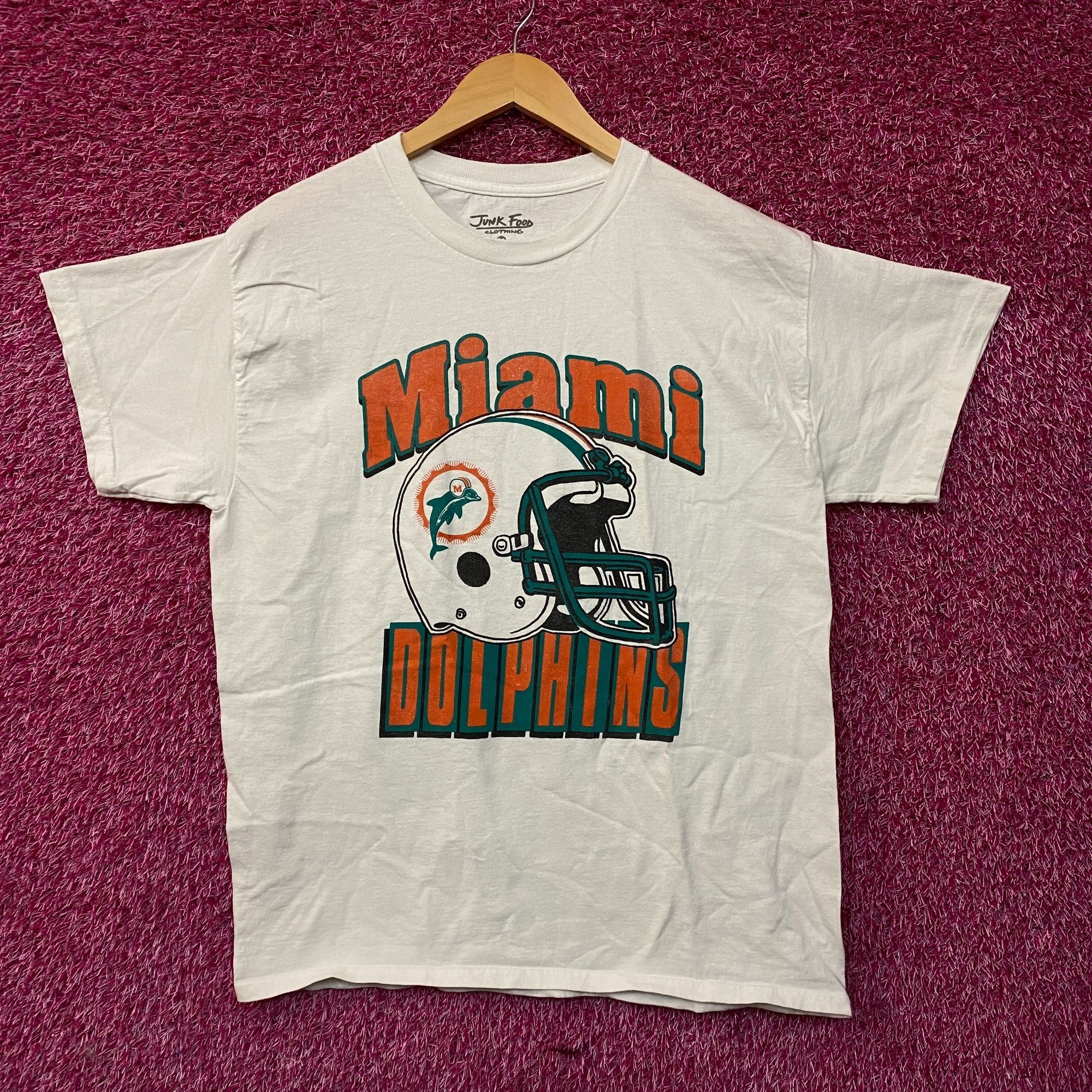 NFL Junk Food NFL Miami Dolphins Throwback Helmet Logo T- Shirt Size US M / EU 48-50 / 2 - 1 Thumbnail