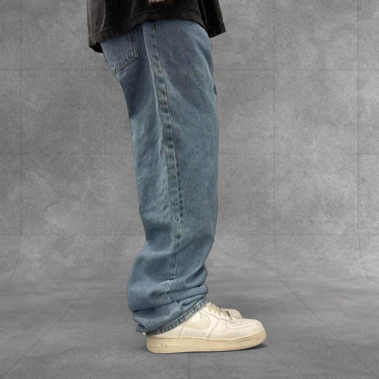 Calvin Klein Crazy Vintage Y2K 2000s Grunge Baggy Calvin Klein Grunge Skater Medium Wash Denim Jeans! Size US 36 / EU 52 - 2 Thumbnail