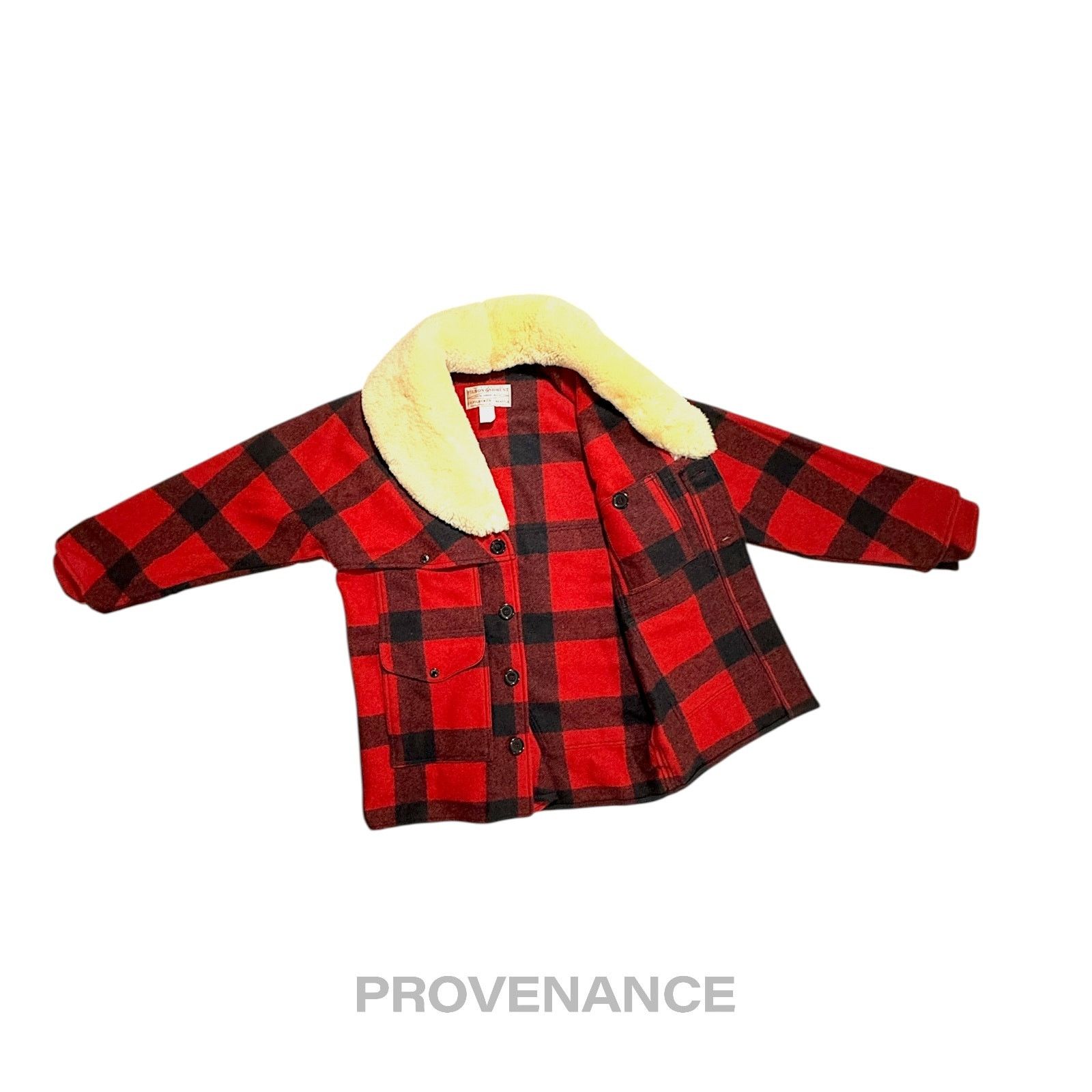 Filson 🔴 Filson Mackinaw Wool Packer Coat Red Black Plaid 38 S Size US S / EU 44-46 / 1 - 2 Thumbnail