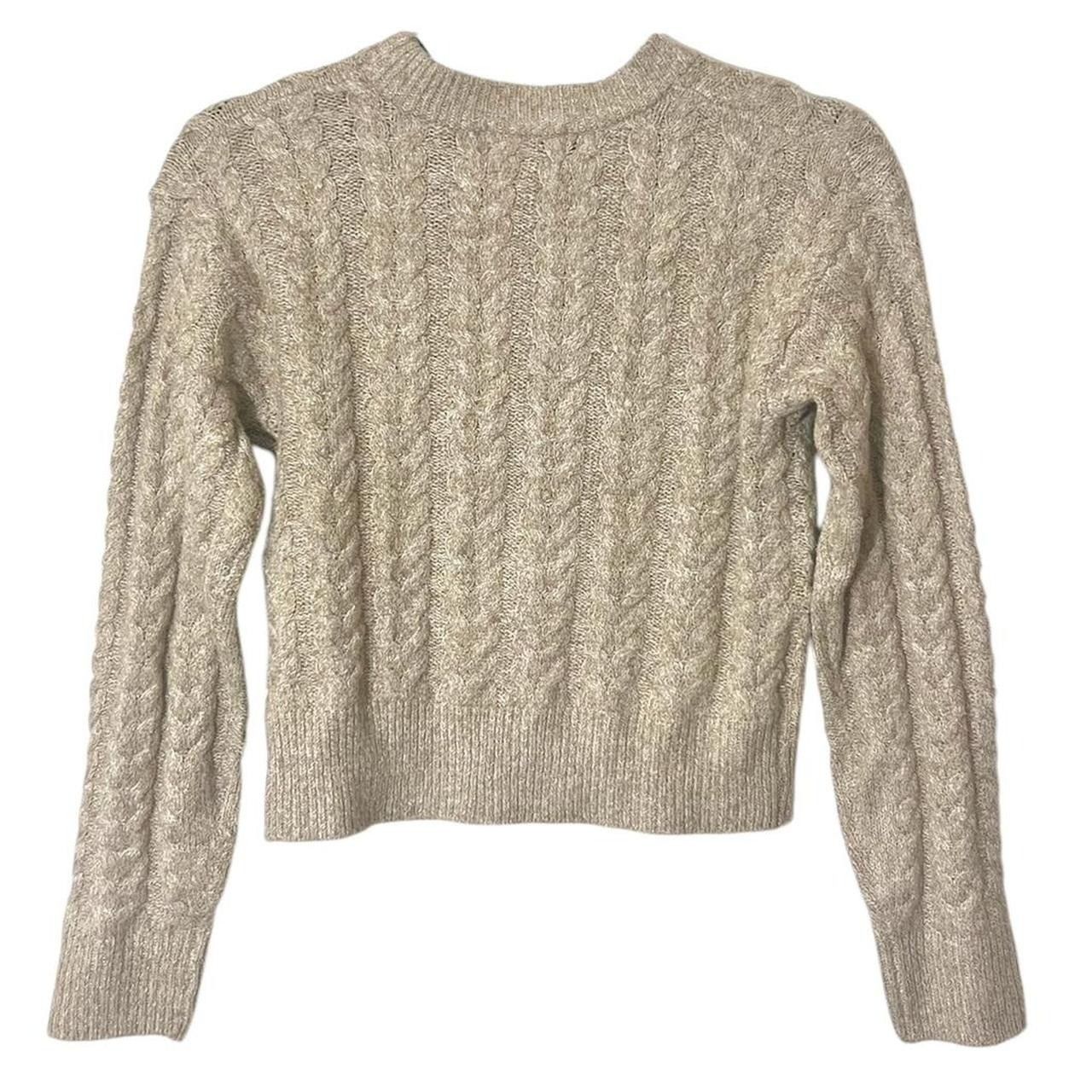 Other Y2K Tan Cable Knit Sweater Size M / US 6-8 / IT 42-44 - 3 Thumbnail