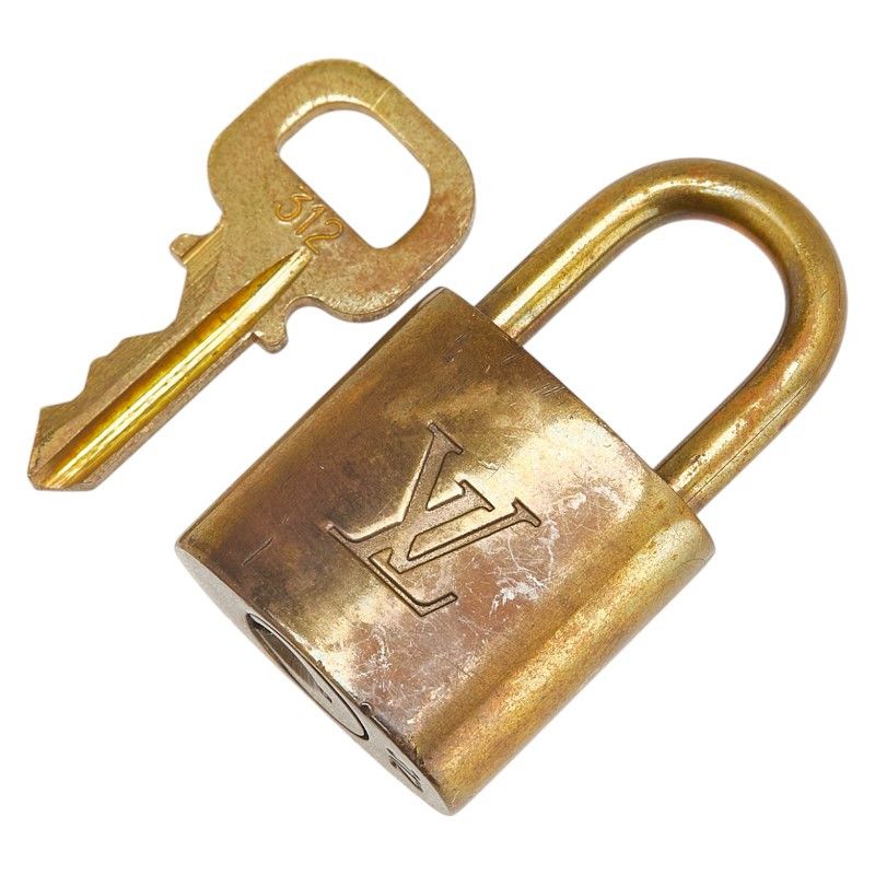 Louis Vuitton Louis Vuitton Cadena Padlock Key Set Metal Charm DUTY FREE for USA