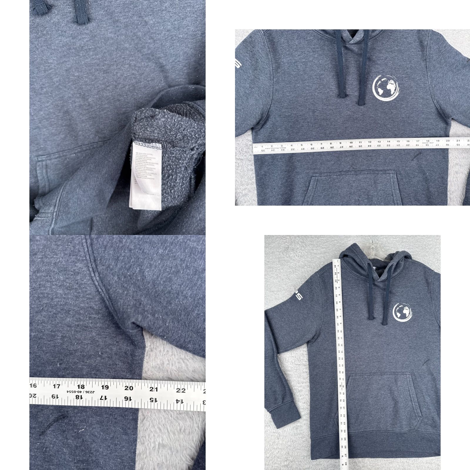 The North Face The North Face Hoodie Men Medium Blue Cotton Jersey Fabric Read Read Size US M / EU 48-50 / 2 - 8 Thumbnail