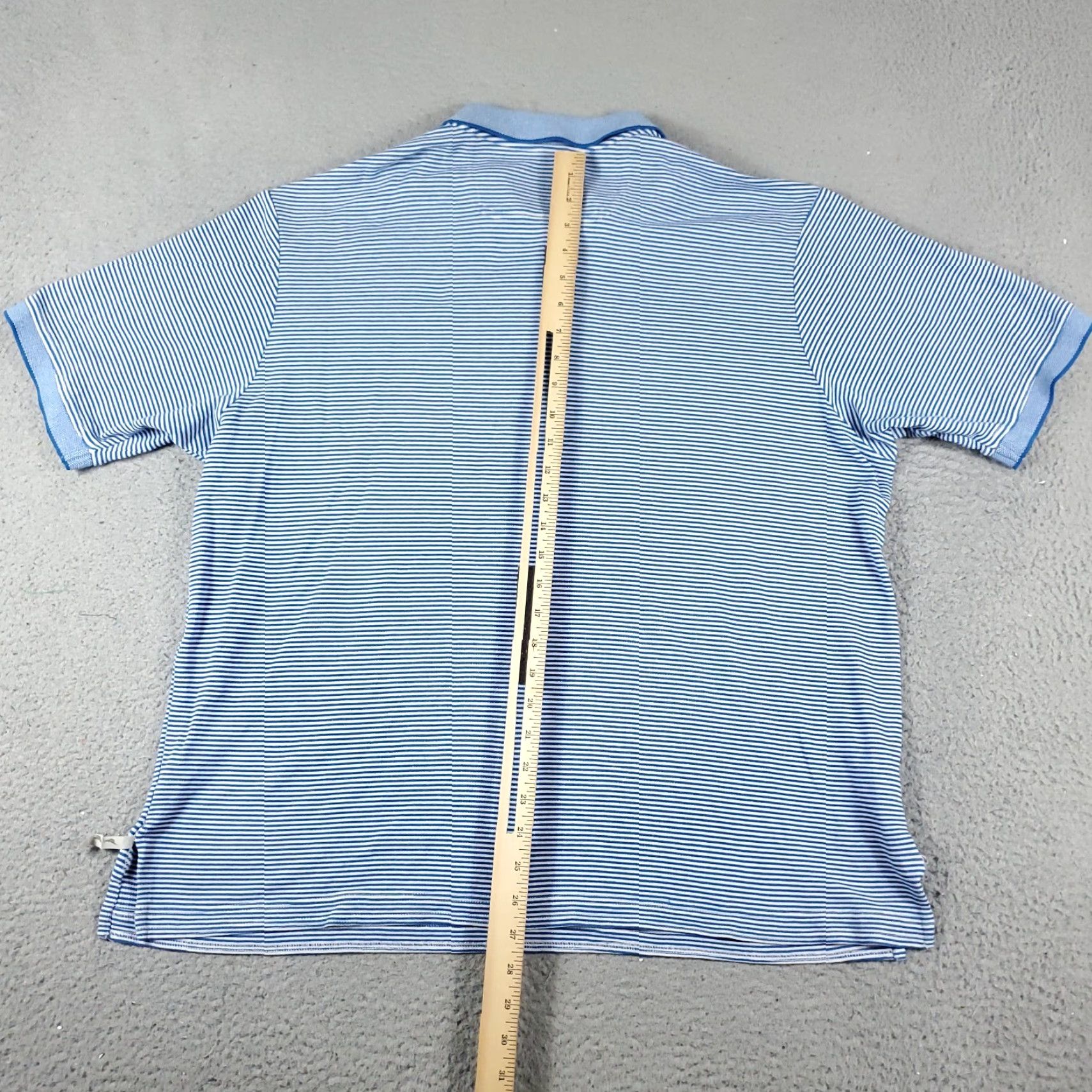 Tommy Bahama Tommy Bahama Polo Shirt Mens XL Blue White Striped Short Sleeve Polo Shirt Mens XL Blue White Striped Casual Classic Preppy Size US XL / EU 56 / 4 - 6 Thumbnail