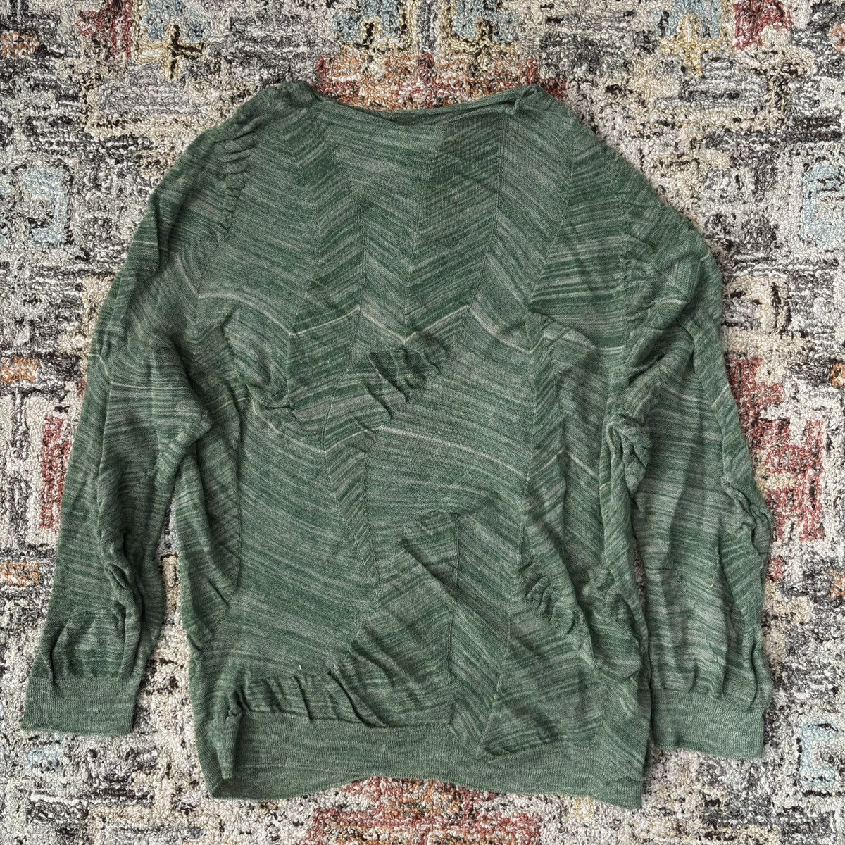 Kapital Amachi wool heathered ruched sweater heather organic Japan Size US S / EU 44-46 / 1 - 1 Thumbnail