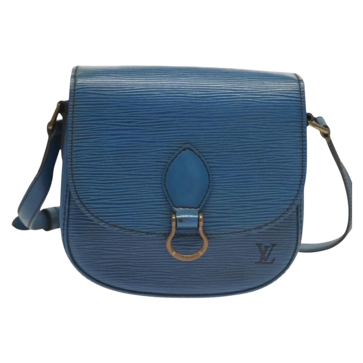 Louis Vuitton LOUIS VUITTON Epi Saint Cloud PM Shoulder Bag Blue M52195 Size ONE SIZE - 13 Thumbnail