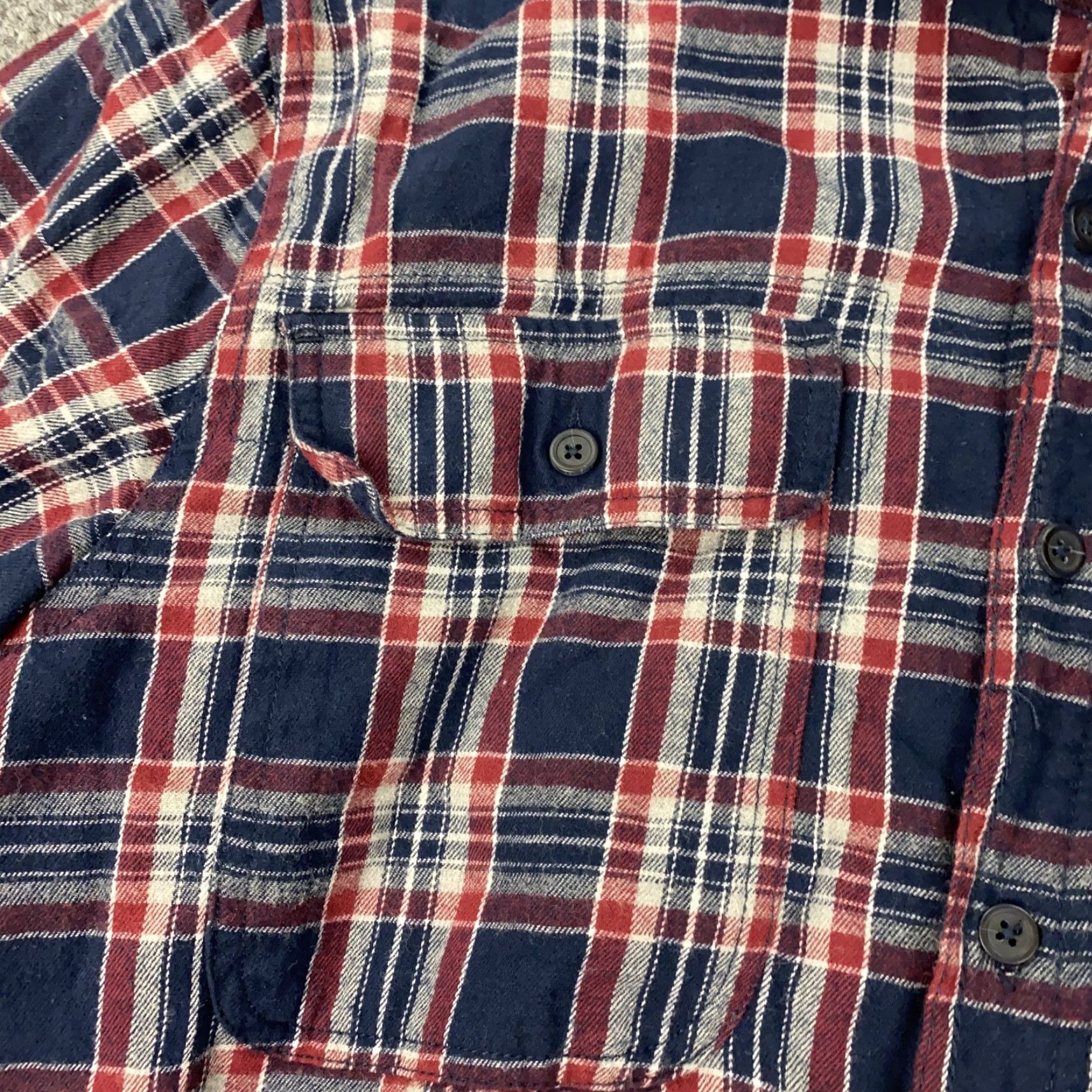 Vintage Boston Traders Shirt Mens Large Blue Plaid Fleece Lined Flannel Button-Up Pockets Workwear Classic Size US L / EU 52-54 / 3 - 4 Thumbnail