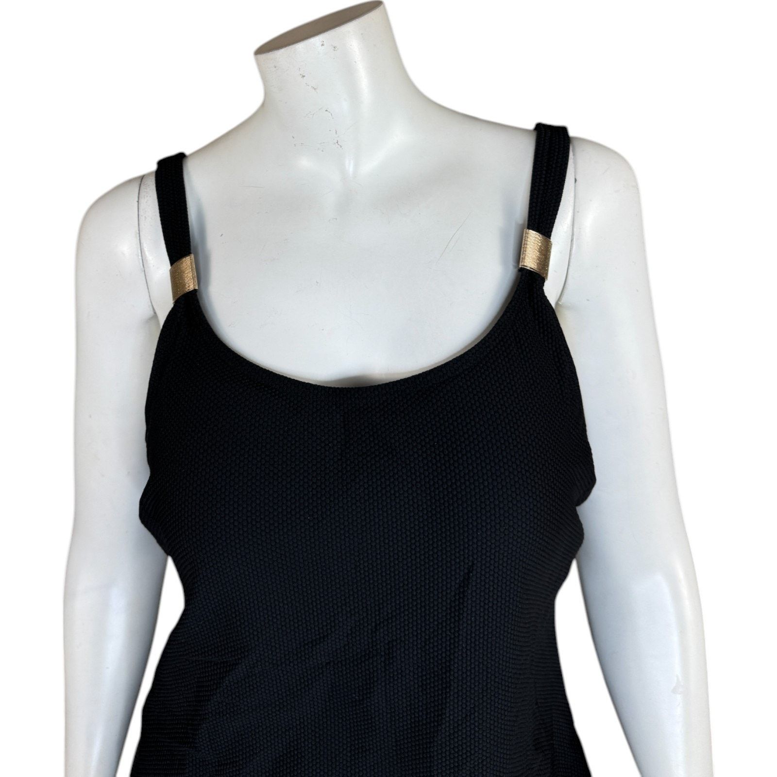 Other Susan Graver Soleil Ruffle Hem Tankini with Skirt Black 14 Size XL / US 12-14 / IT 48-50 - 2 Thumbnail
