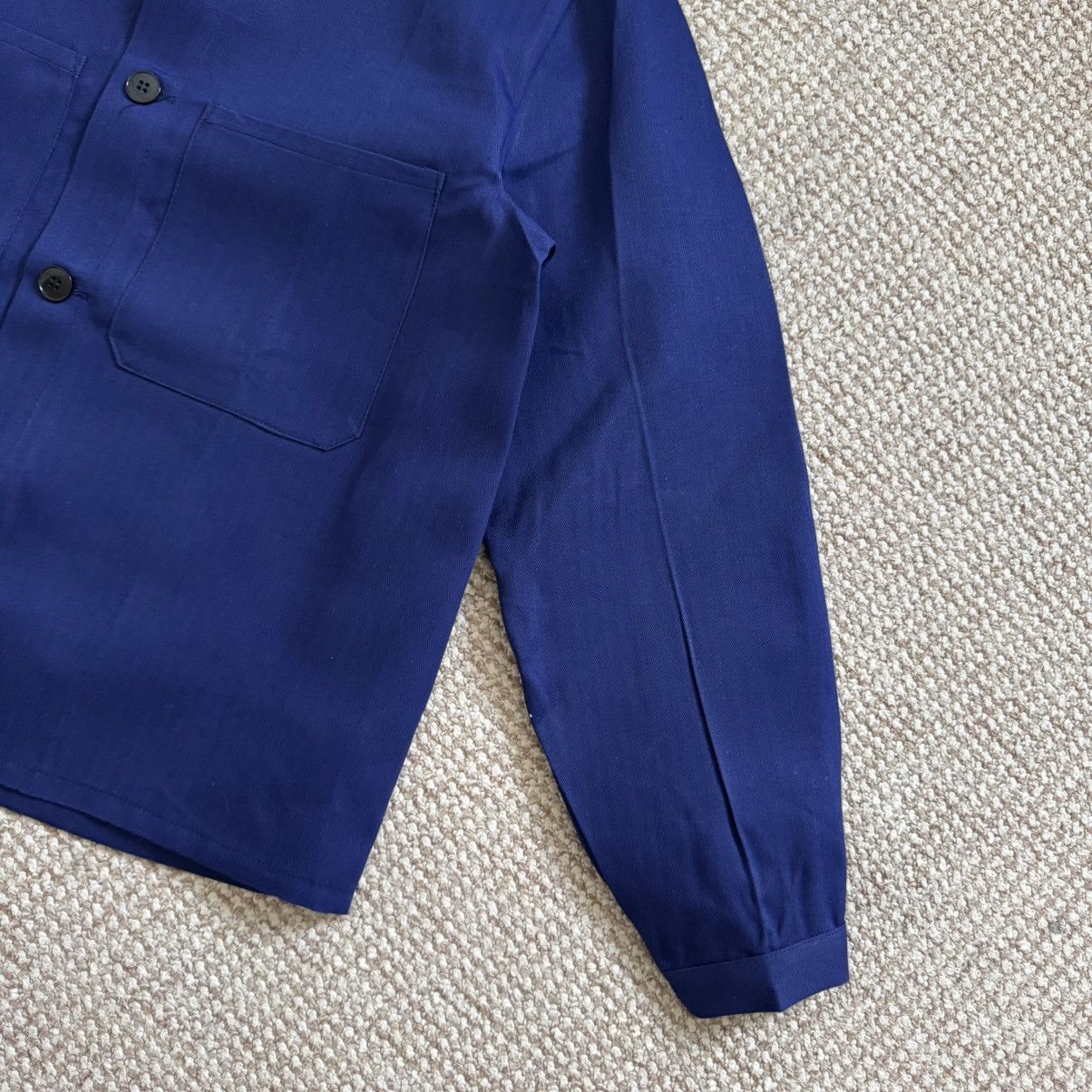 Le Laboureur French vintage HBT herringbone navy works jacket Size US M / EU 48-50 / 2 - 8 Thumbnail