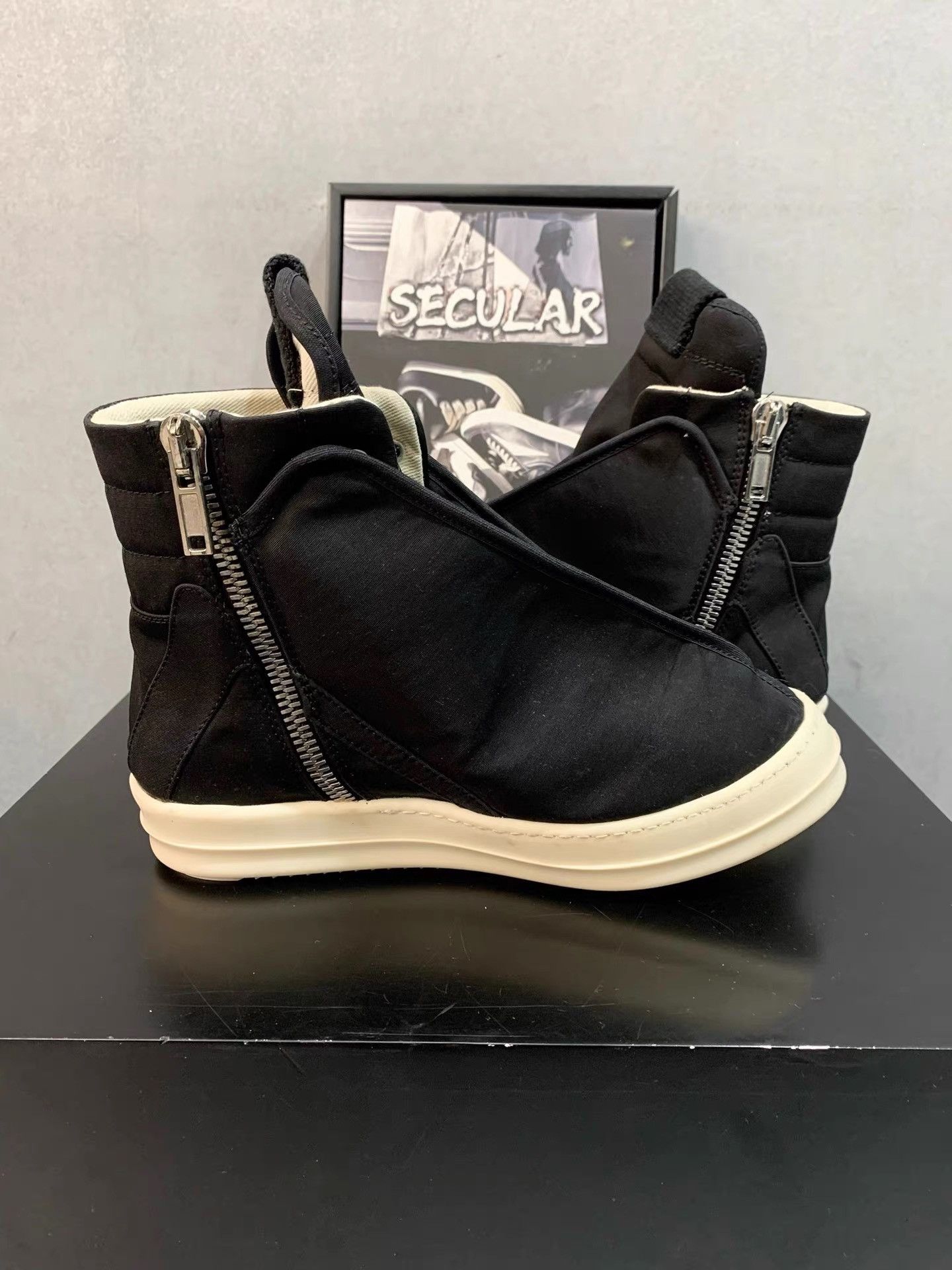 Rick Owens Rick Owens DRKSHDW Jumbo Flight High-top Boots K34 Size US 6 / EU 39 - 5 Thumbnail