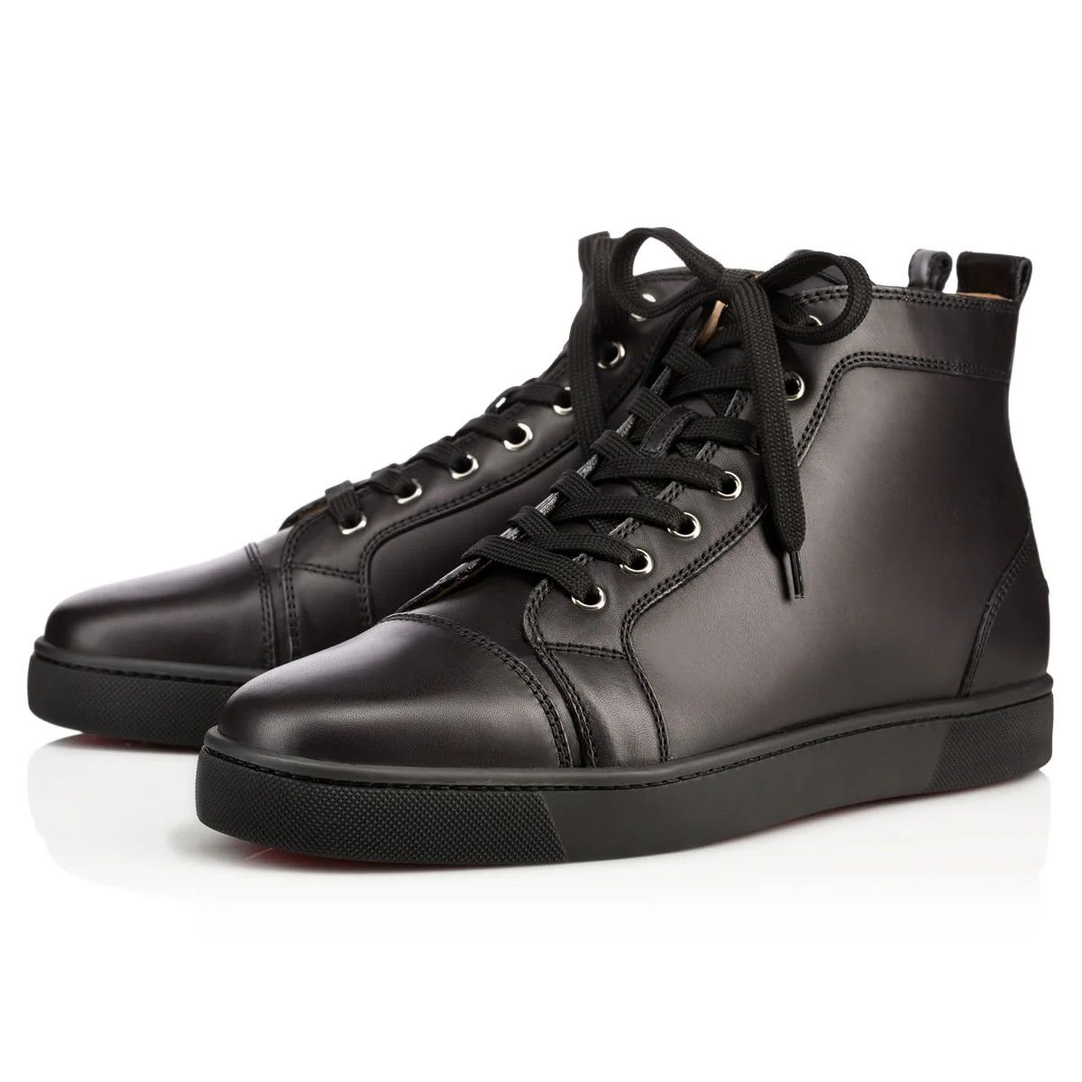 Christian Louboutin o1s1wg110924 Louis Orlato Flat High Sneaker in Black Size US 12 / EU 45 - 1 Thumbnail