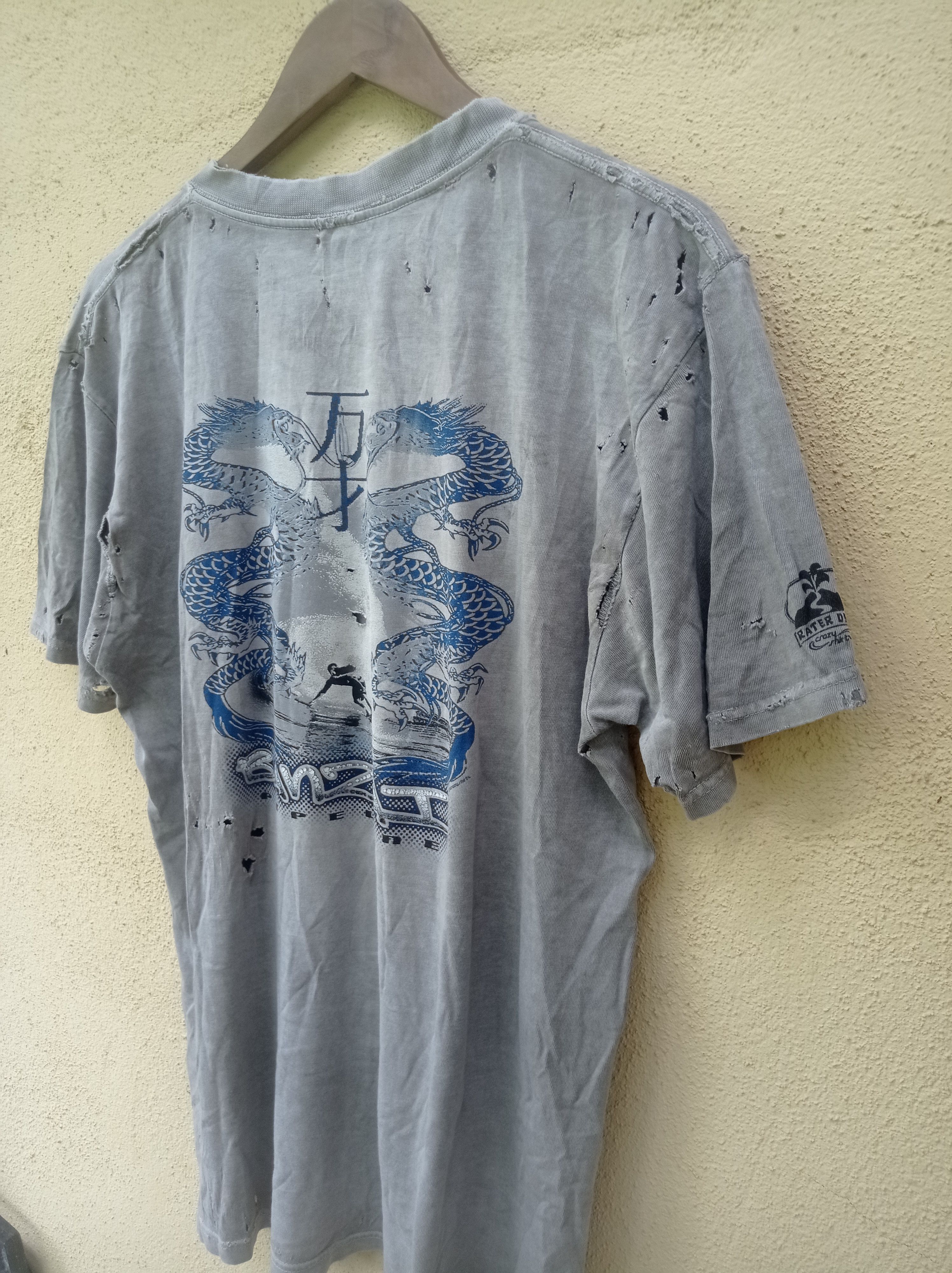 Vintage Destress faded crazy shirts banzai dragon Hawaii surf #GL54 Size US M / EU 48-50 / 2 - 2 Thumbnail